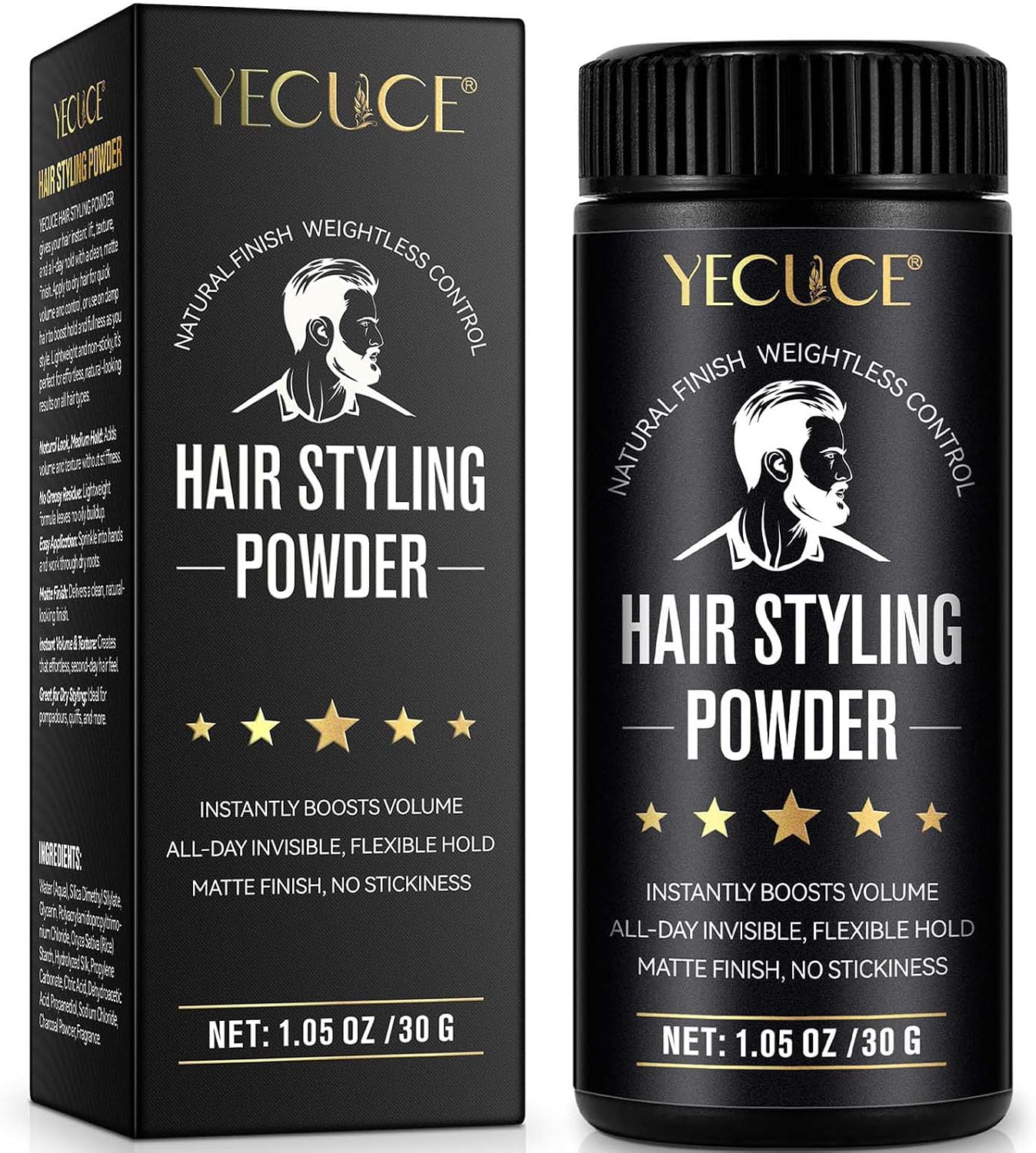Detalle de YijiaXingzhou stylingpoeder 30 g voor mannen met matte finish