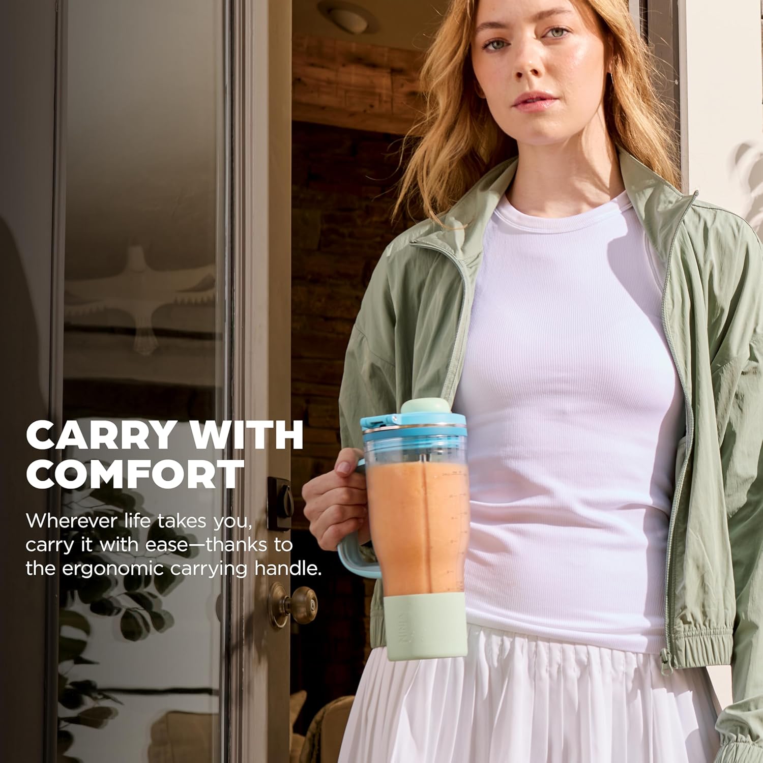 Thumbnail 4 de Ninja Blendboss™ Personal Blender (DB351BL) with 26 oz Leakproof Travel Cup, Auto-iQ Programs, Blue Raspberry