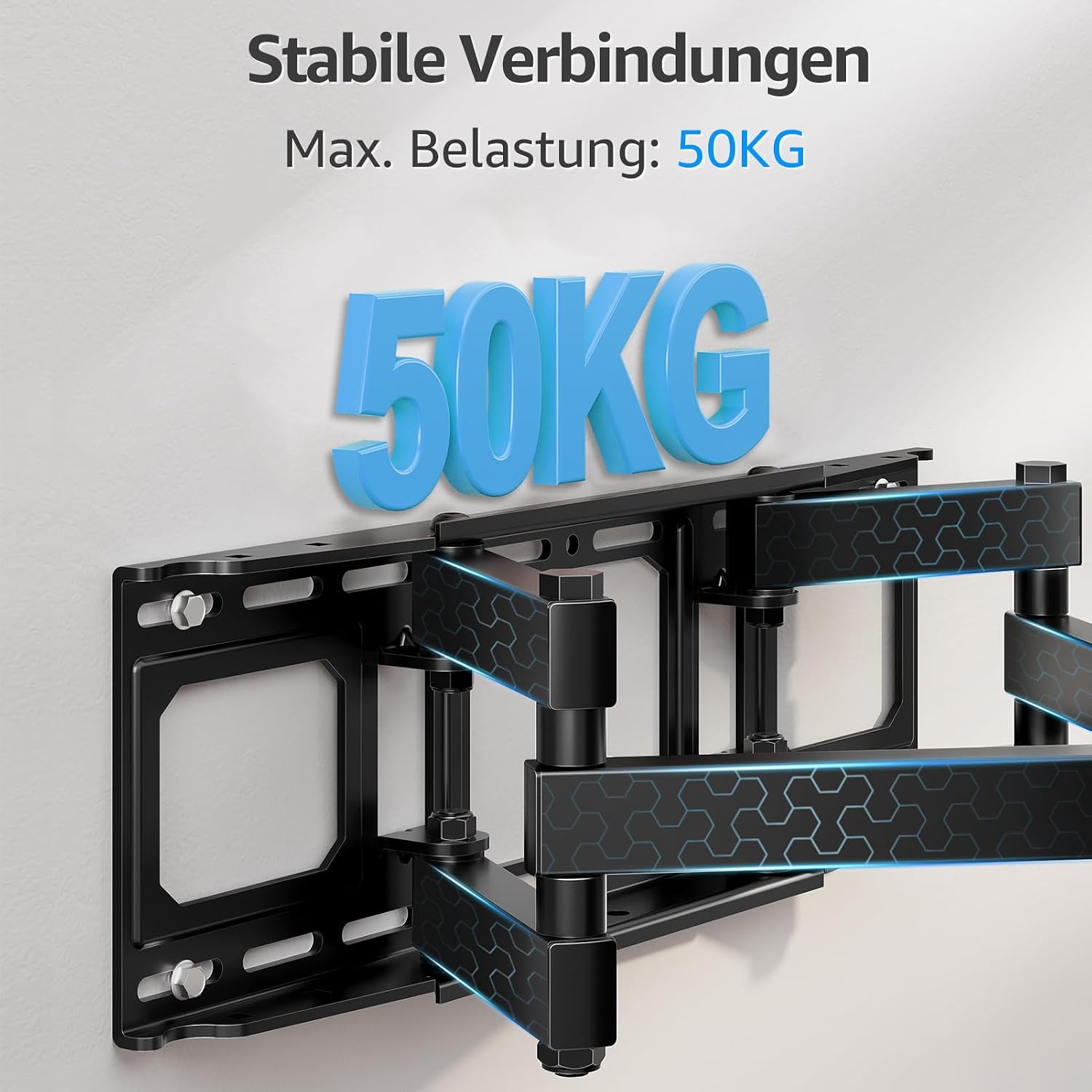 Thumbnail 2 de MOUNTUP TV Wandhalterung Schwenkbar Neigbar für 37–82 Zoll – bis 50 kg, max. VESA 600x400 mm
