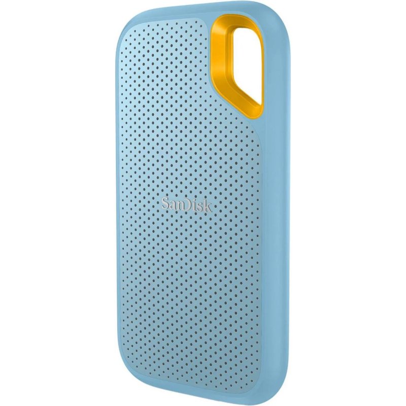 Detalle de SanDisk Extreme V2 4TB SSD USB-C IP65 (hasta 1050 MB/s) en azul