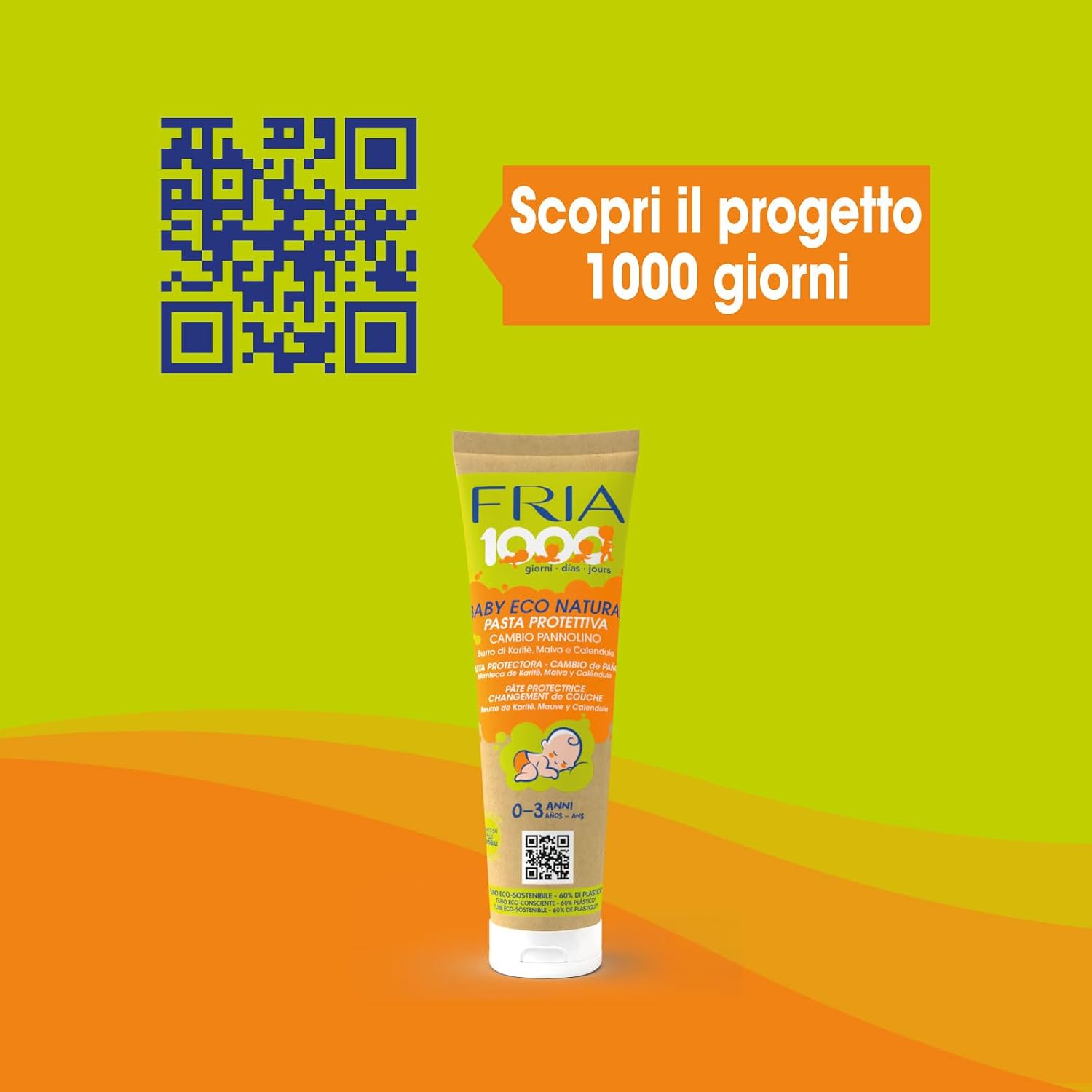 Thumbnail 4 de Fria 1000 Giorni Crema Cambio Pannolino Protettiva Baby Eco Natural - 100 ml
