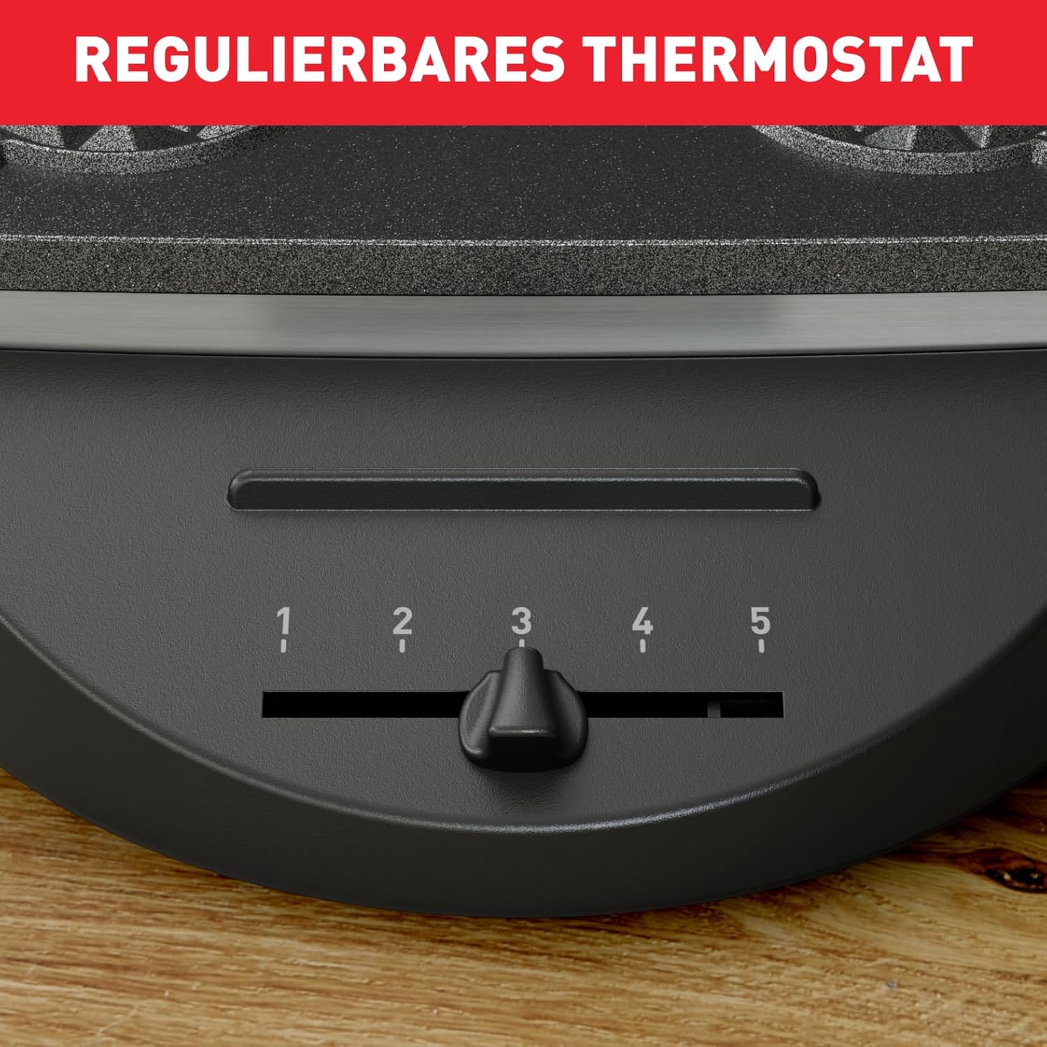Thumbnail 5 de Tefal Doppel-Herzwaffeleisen WM311D mit stufenlosem Temperaturregler, 1200 W