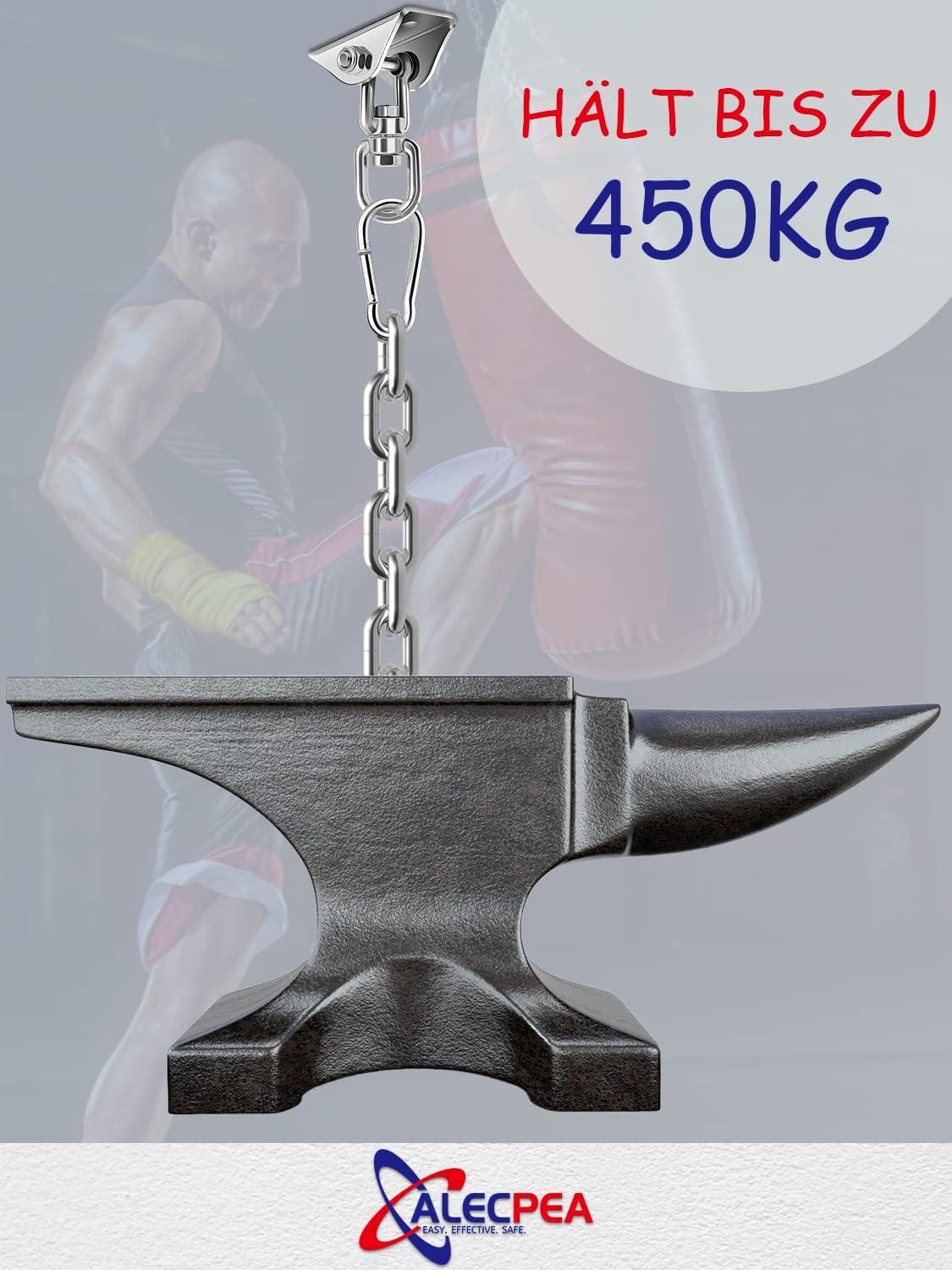 Detalle de ALECPEA Edelstahl Deckenhaken 450 kg đȘ