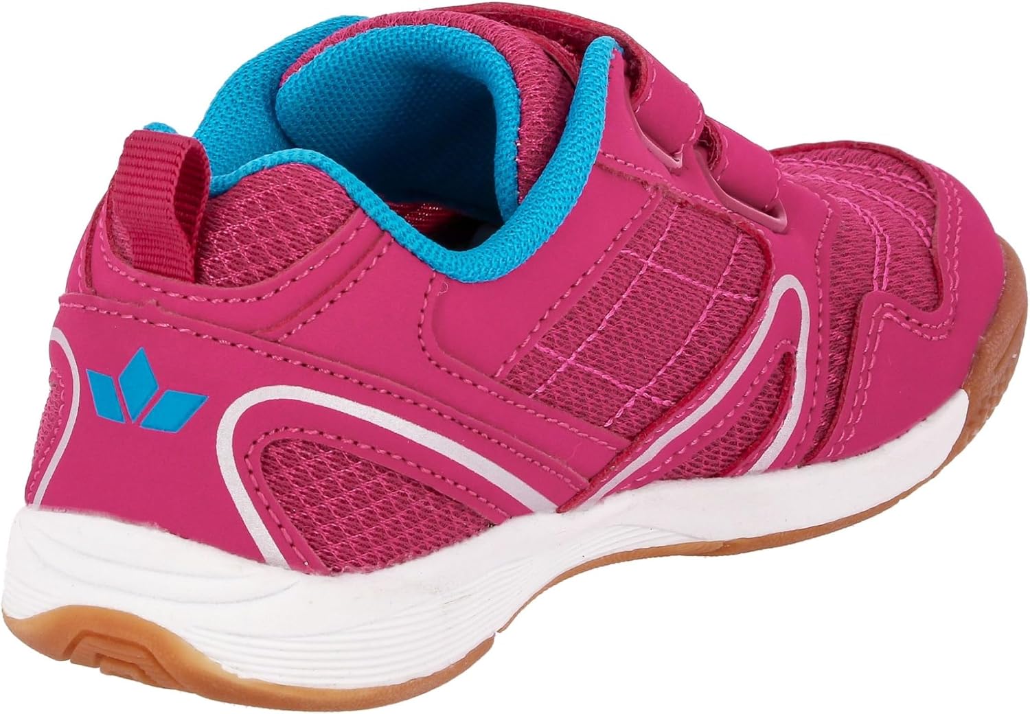 Detalle de Lico Mädchen Boulder V Hallenturnschuhe, Pink Türkis, 36 EU – Praxistauglicher Hallenpartner