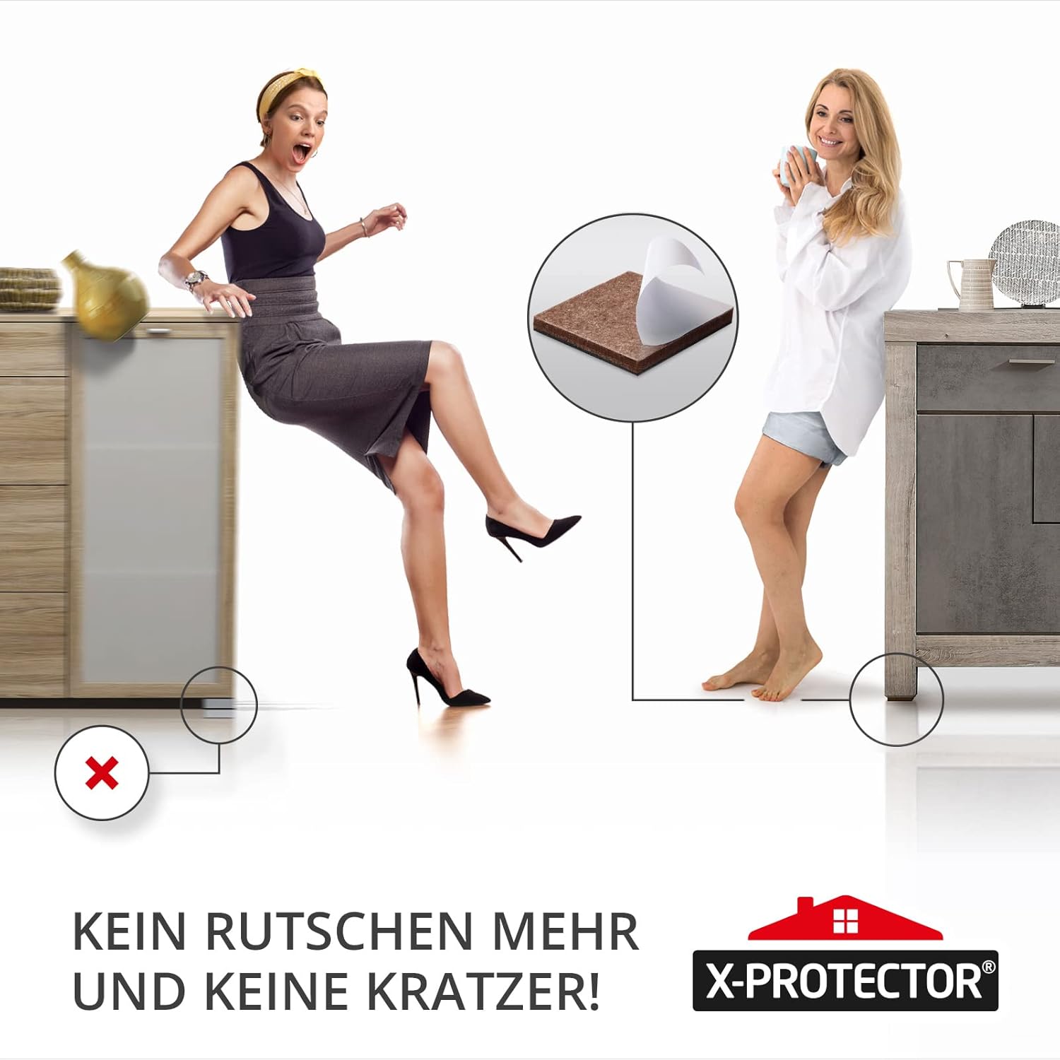 Thumbnail 5 de X-Protector Antirutsch Pads 50 mm 16 Stück