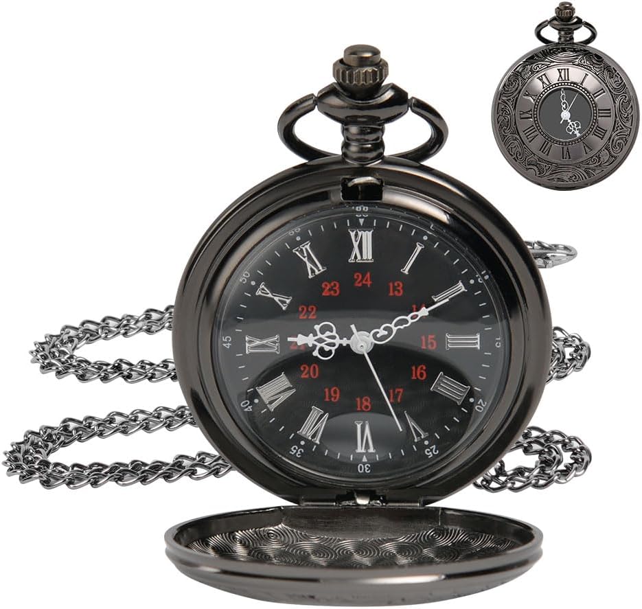 OFFCUP Orologio da Tasca Numeri Romani 4 cm