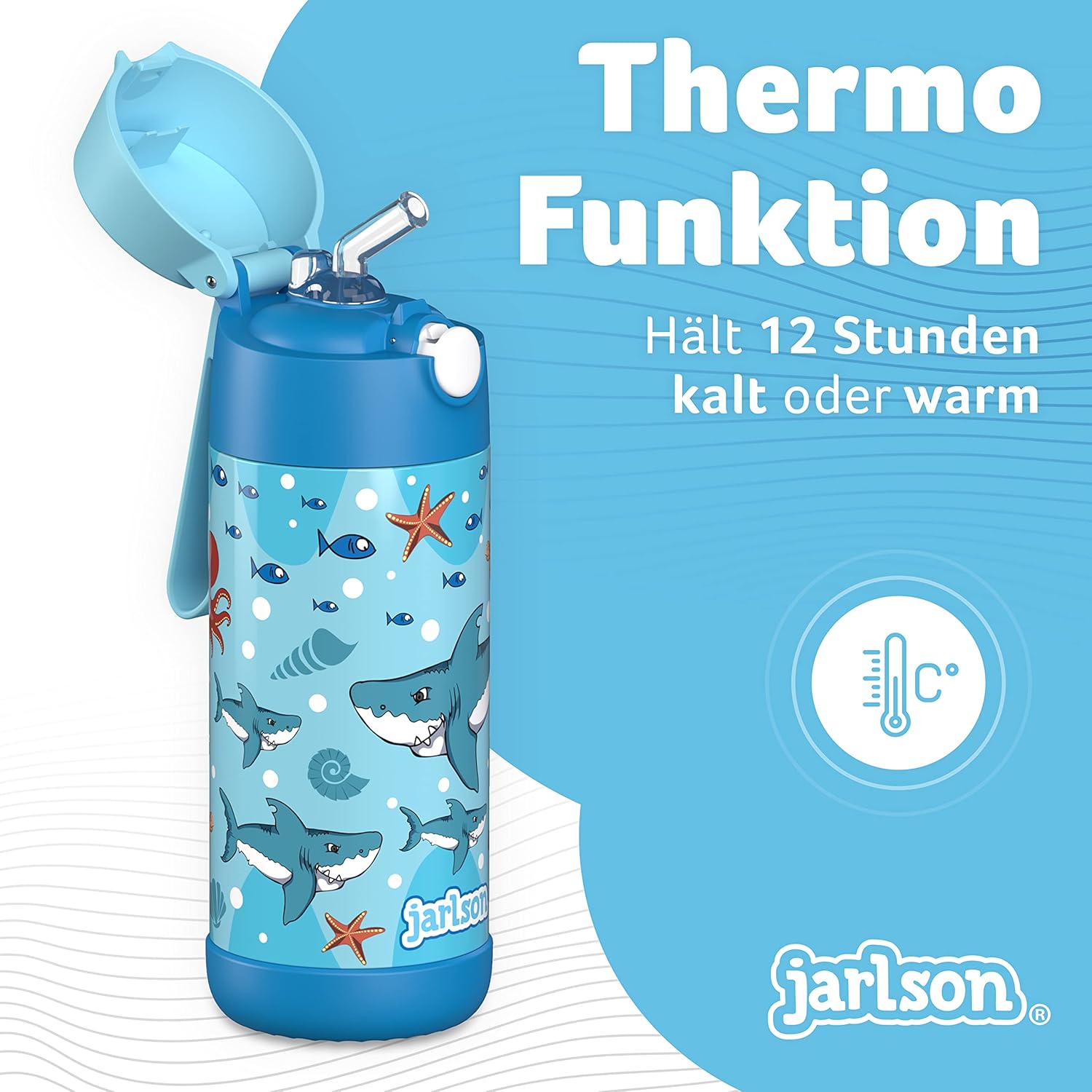 Thumbnail 1 de Jarlson Trinkflasche Charli Edelstahl 350ml