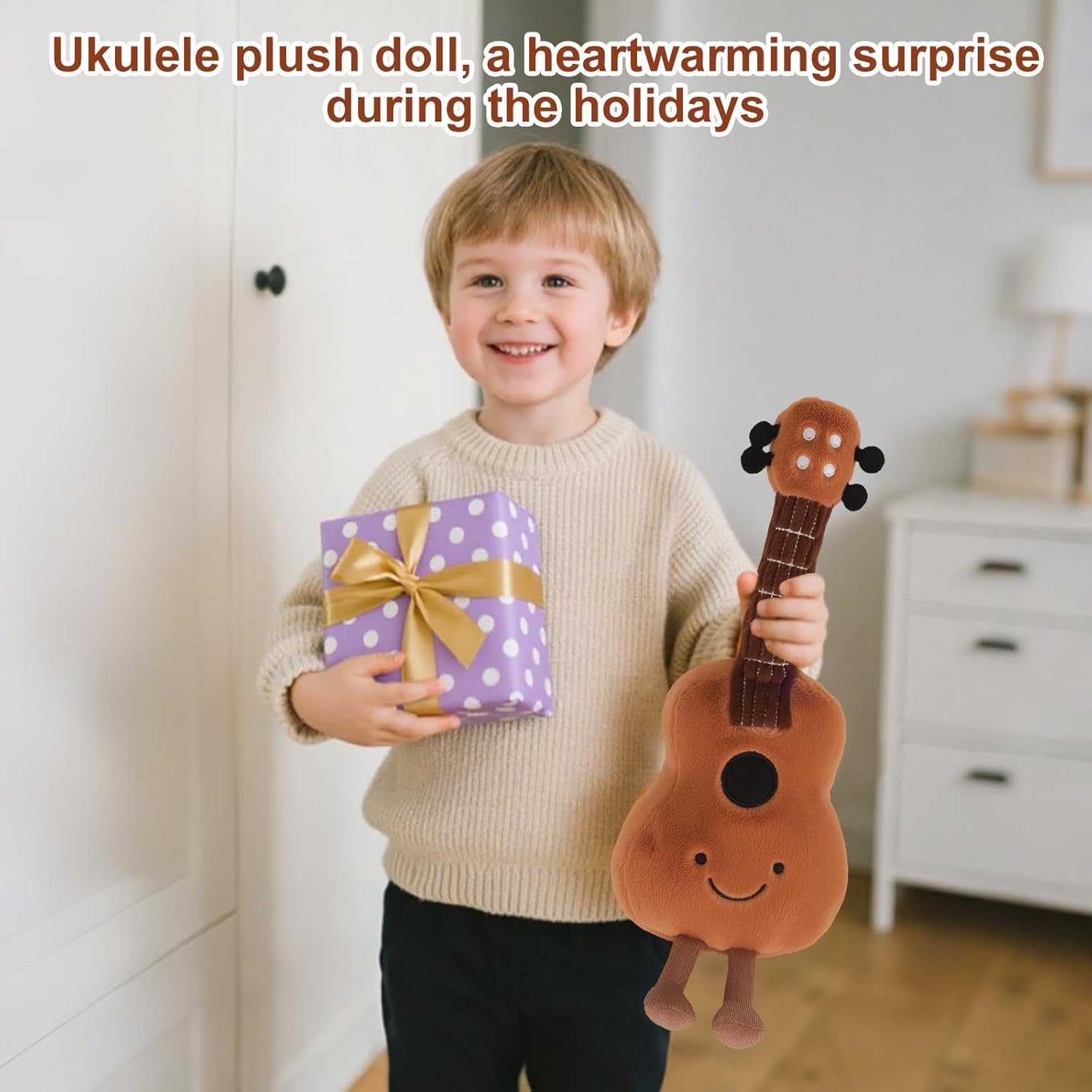 Thumbnail 6 de Cute Guitar Plushie Toy — Musical Plush Doll for Cozy Rooms and Gifts