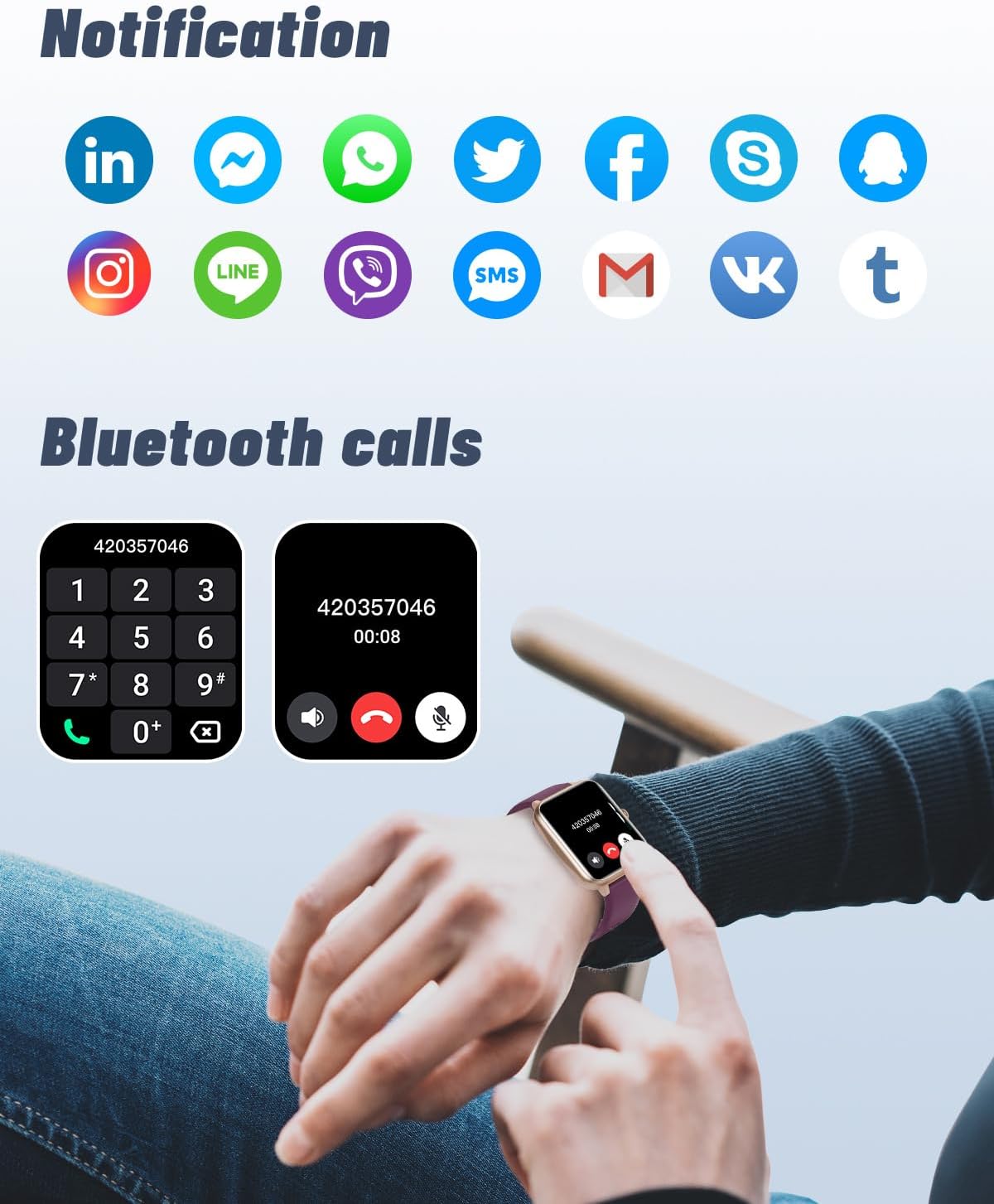Detalle 2 de GRV Smart Watch Fitness Watch 5 days