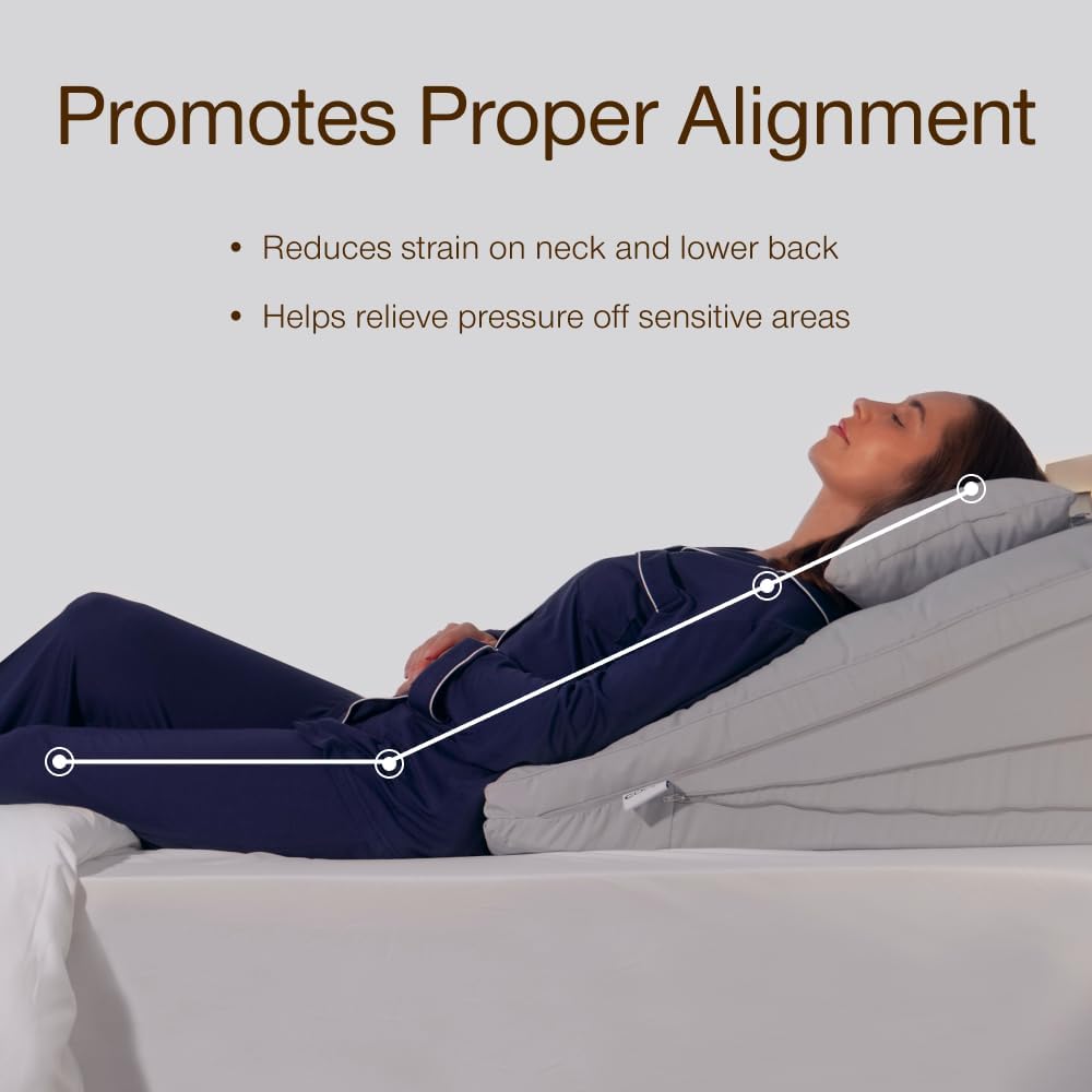 Thumbnail 6 de Coop Home Goods CPL030OS-00 Adjustable Wedge Pillow with Memory Foam Top