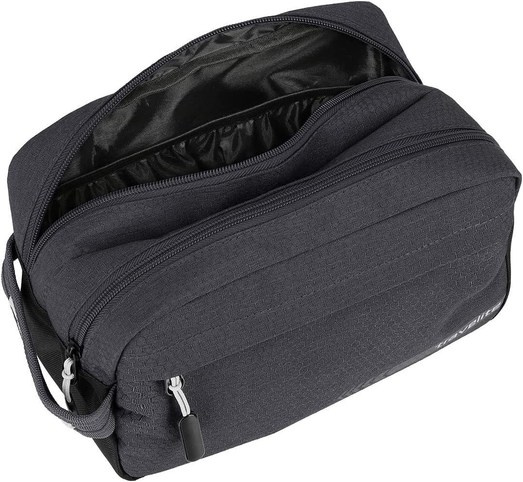 Detalle de Travelite Kick Off Handgepäck Kosmetiktasche – kompakte Kulturtasche mit 5 Litern Volumen