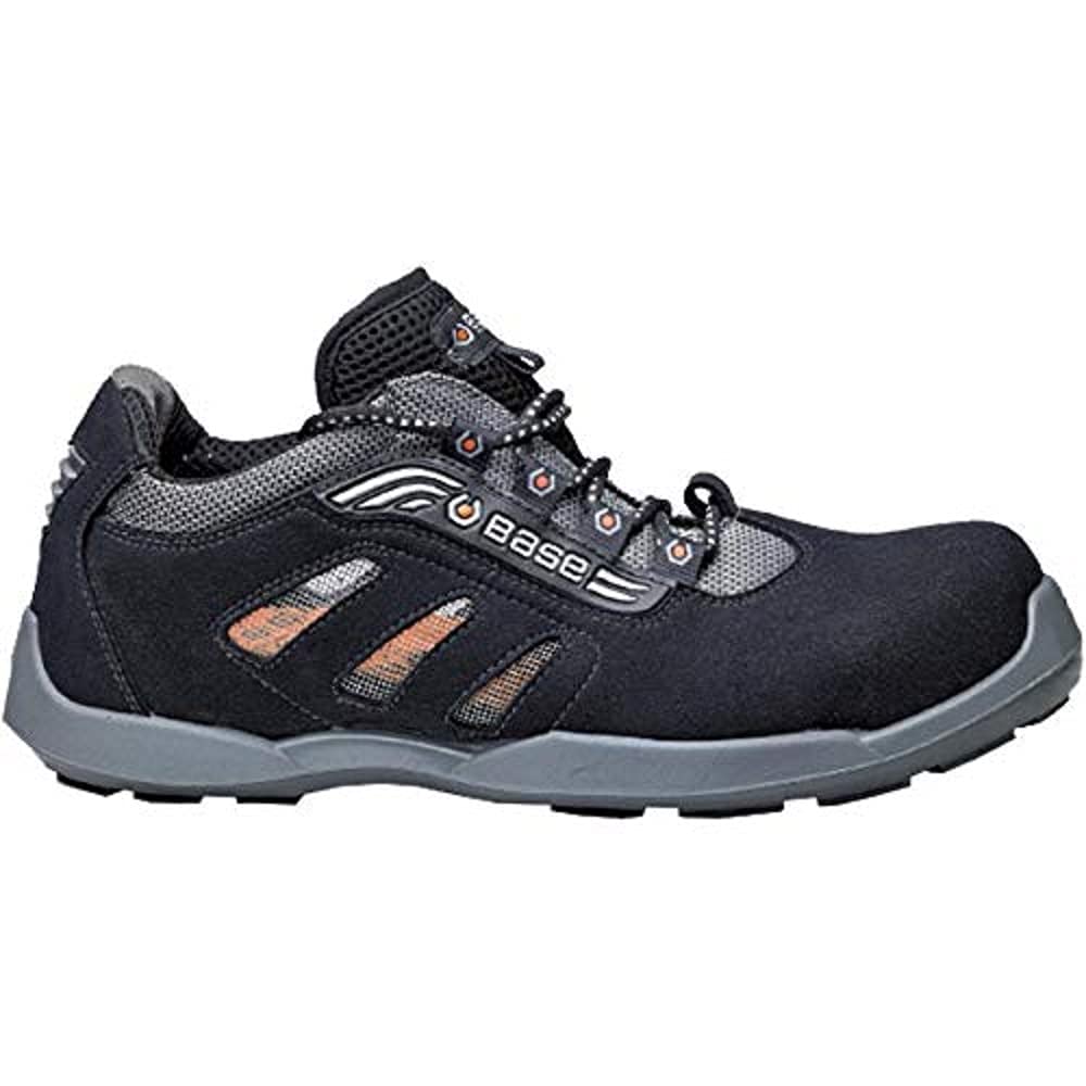 Detalle de Base Protection Darts ESD – Chaussure de sécurité S1P ESD SRC, semelle antifatigue, noir et gris (taille 37)