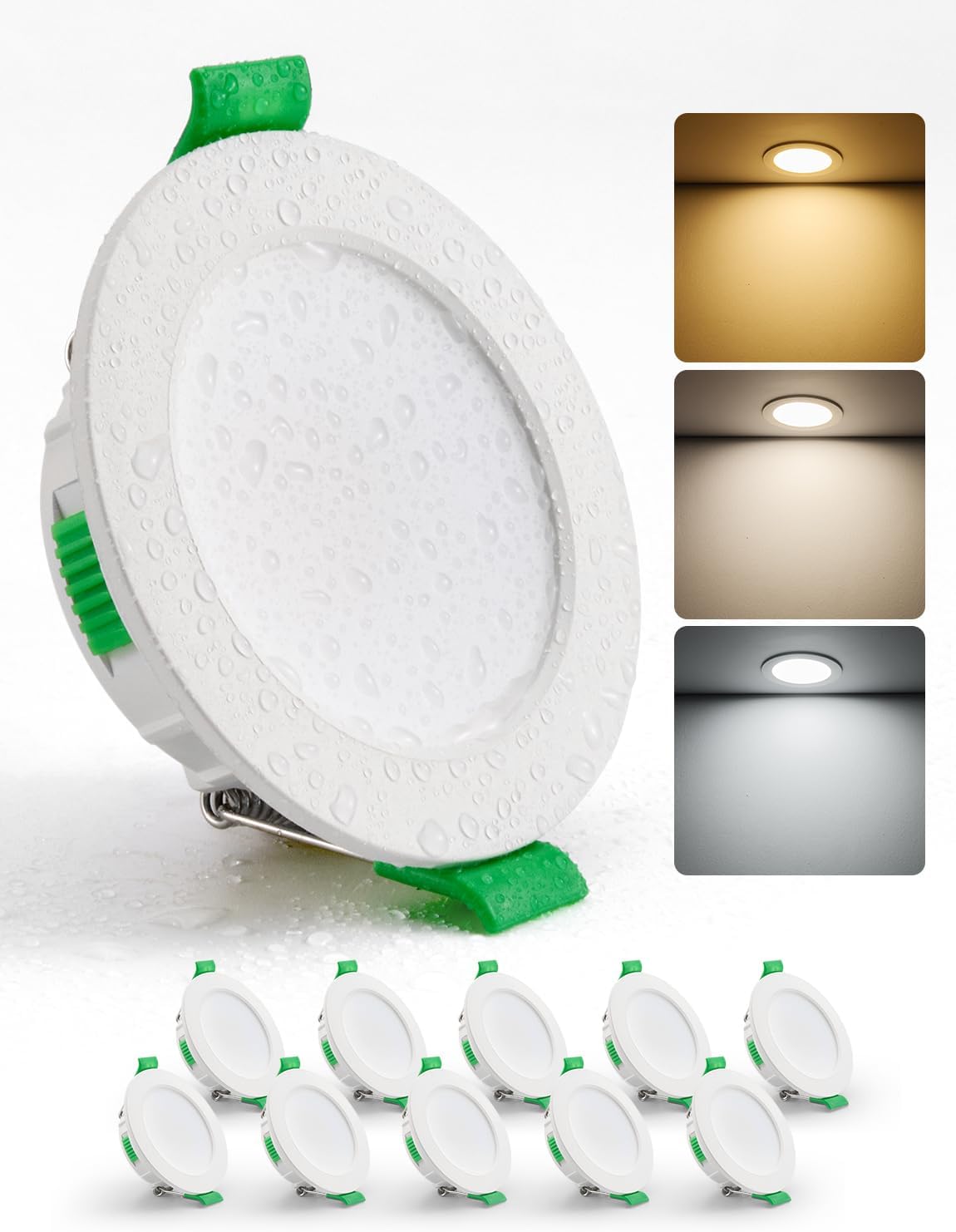 Detalle de HOMEOW LED Einbaustrahler 4W 230V