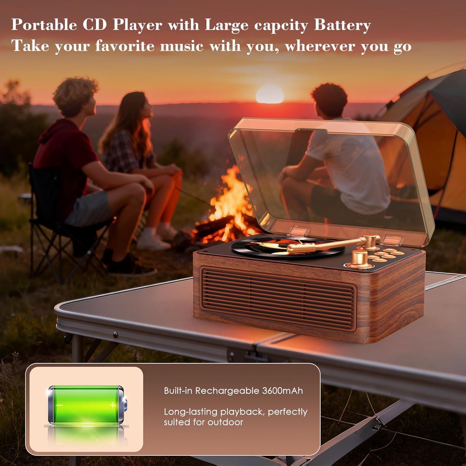Thumbnail 2 de Kegaudio CD Player Portable Bluetooth
