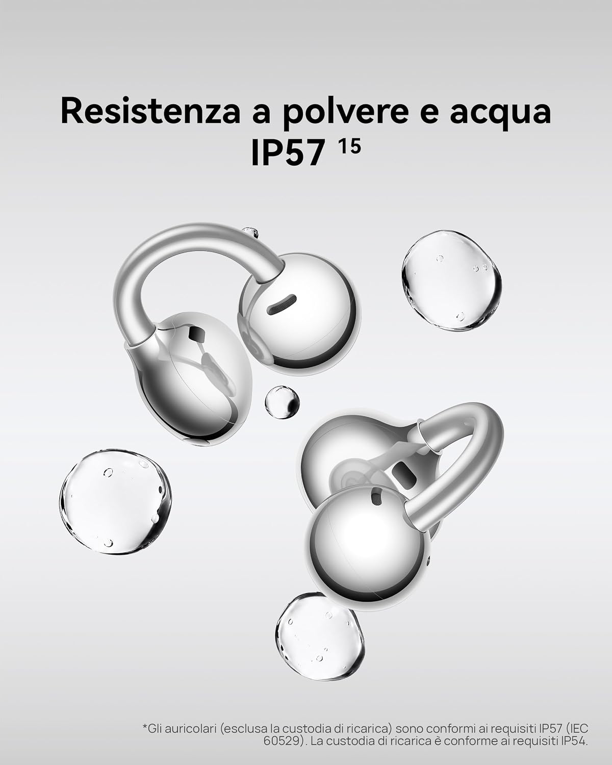 Thumbnail 6 de HUAWEI FreeClip 2 S Argento — Auricolari wireless open-ear leggeri e design comfort tutto il giorno