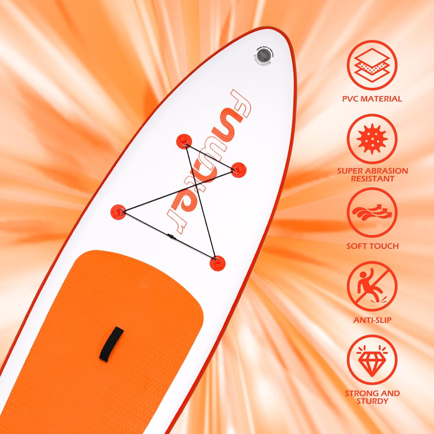 Thumbnail 2 de FunWater Inflatable Ultra-Light 10'6" Stand Up Paddle Board Kit with Non-Slip EVA Deck