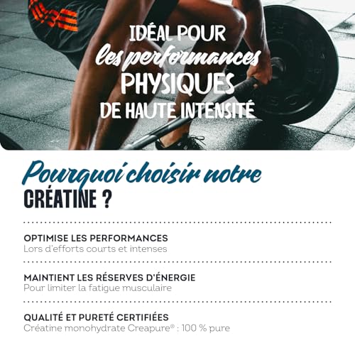 Thumbnail 2 de Impulse Nutrition – Créatine Creapure® Monohydrate 3g, Cure 30 jours
