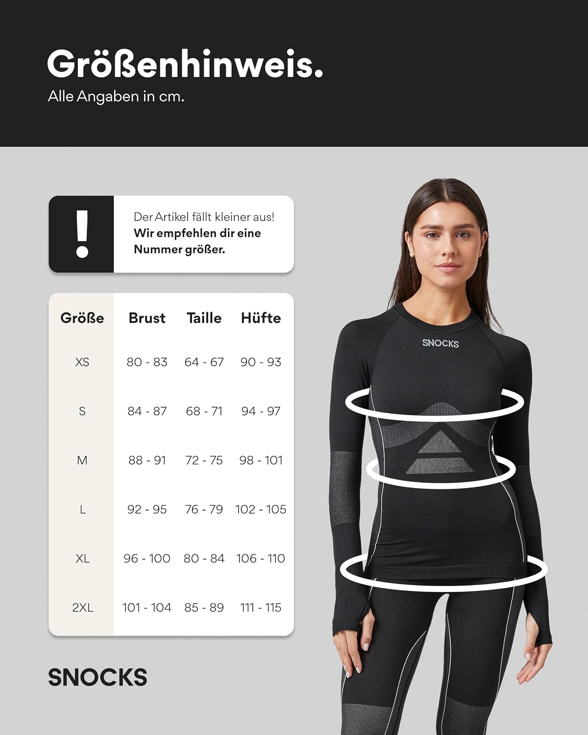 Detalle 2 de Snocks Thermounterwäsche Damen XS-XXL