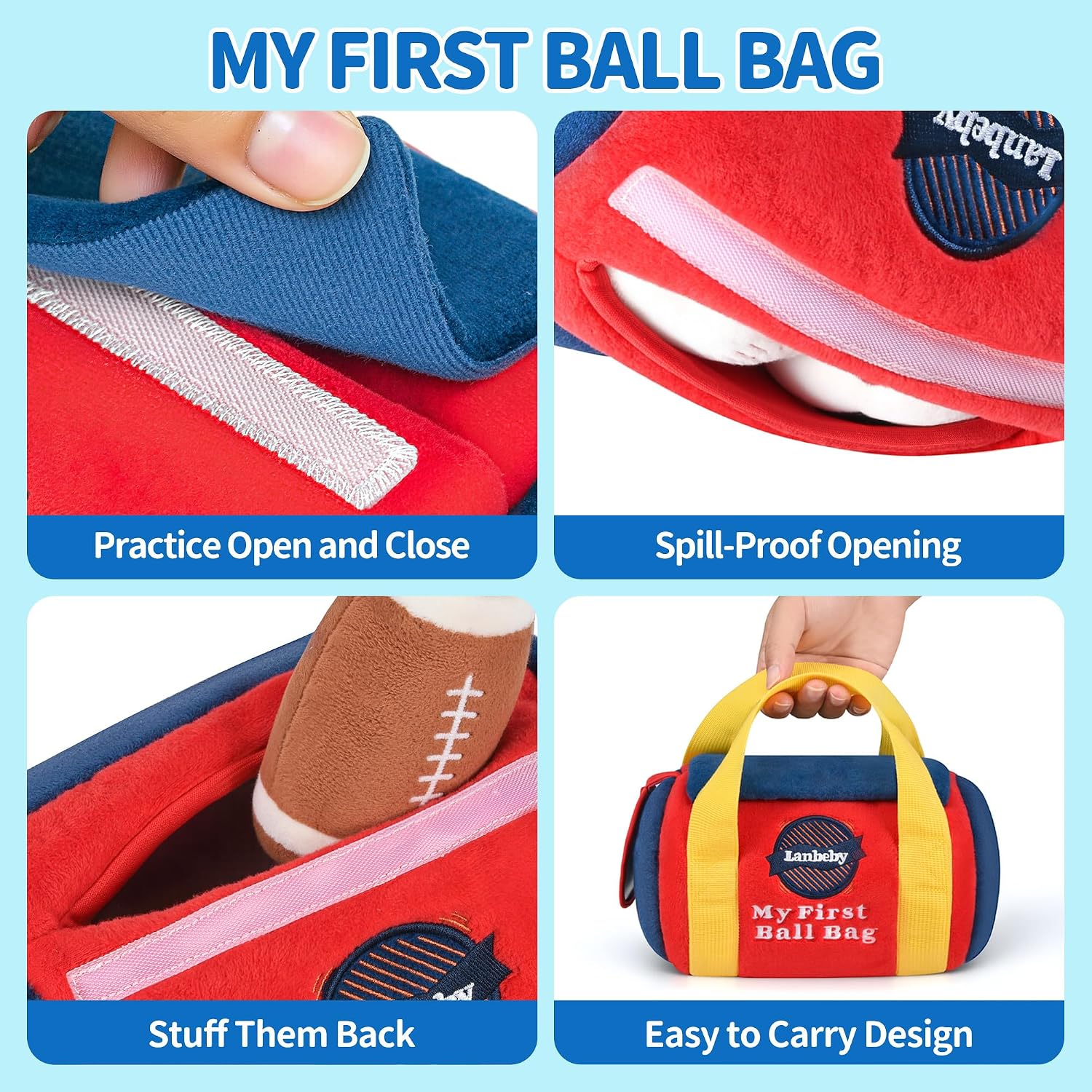 Detalle de Baby Sports Toy Set, Four Sensory Balls