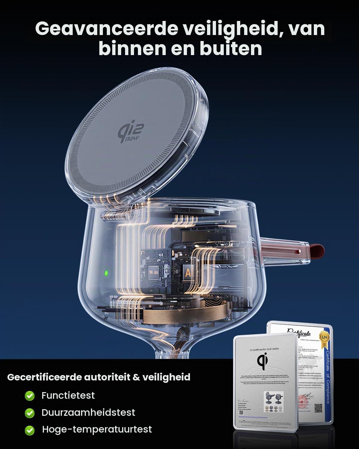 Thumbnail 6 de GEEKERA 3-in-1 laadstation met Qi2.2, 25W en 45W GaN-adapter
