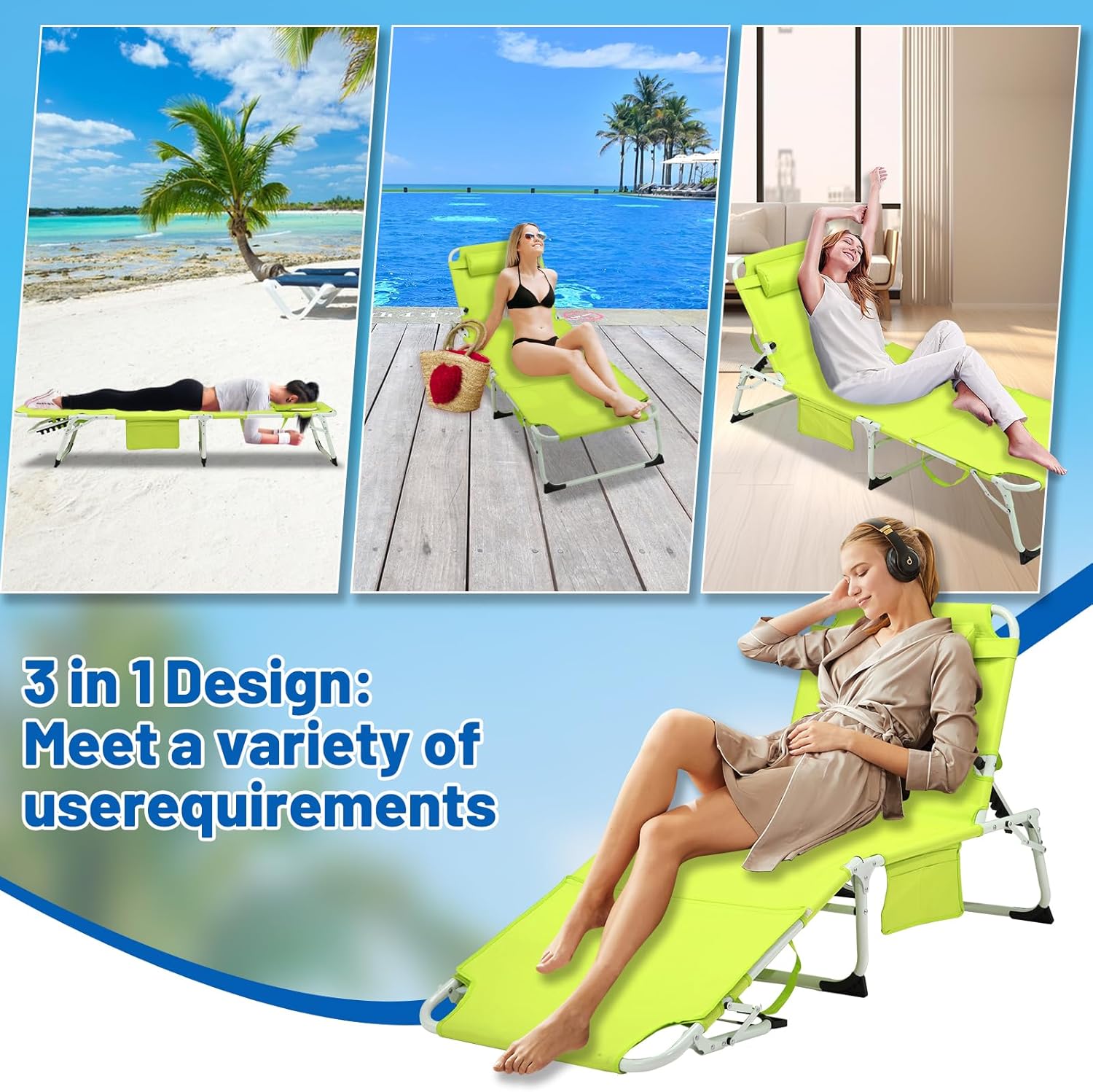 Thumbnail 5 de XMT 3-in-1 Tanning Chair 5-position reclining
