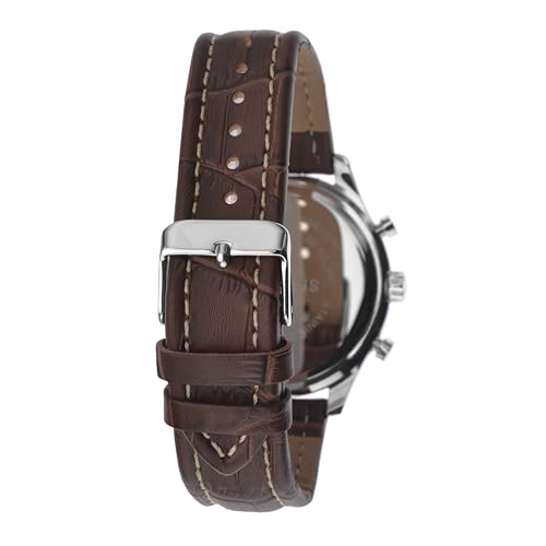 Thumbnail 4 de Sekonda Maverick Mens Analogue Watch 43mm Silver Leather Strap