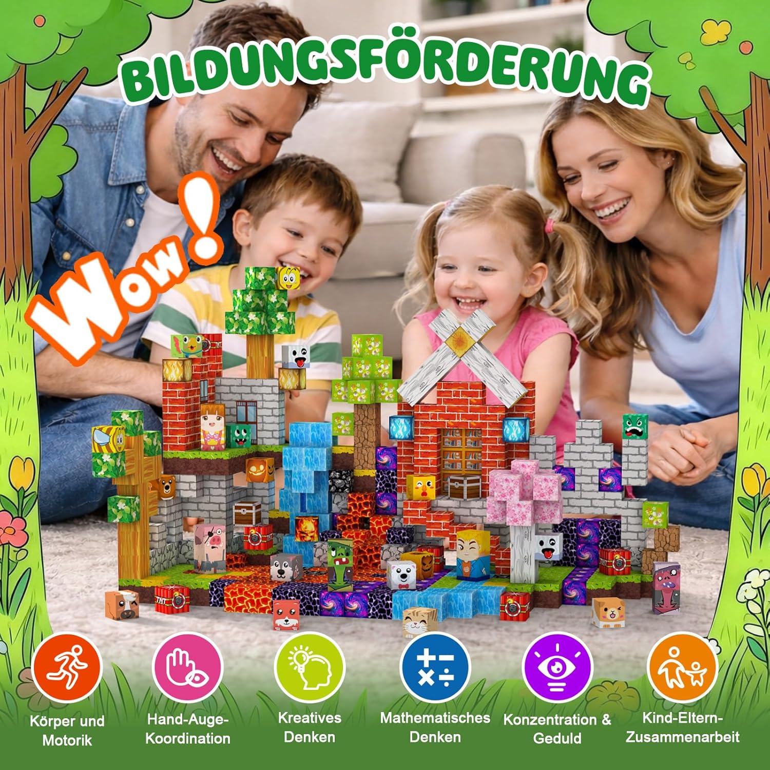 Thumbnail 6 de Magnetische Bausteine 330 PCS – 2 cm Magnetbausteine für Kinder ab 3 Jahre