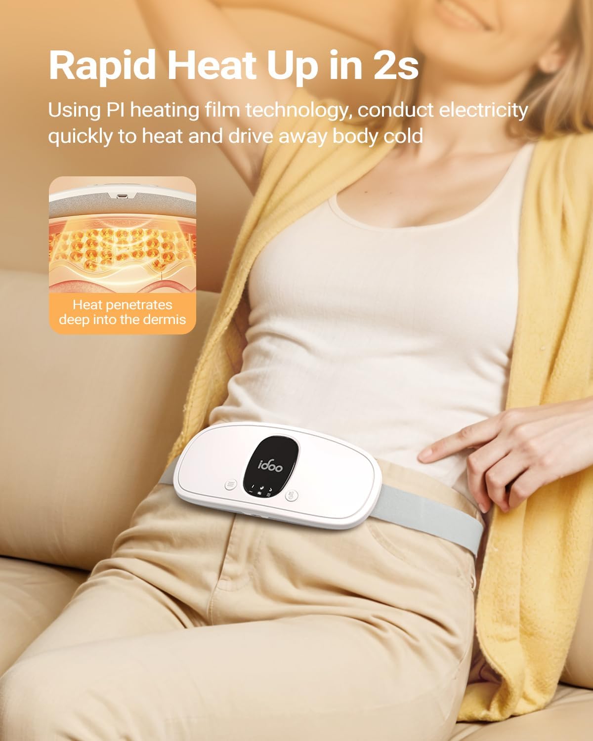 Thumbnail 1 de iDOO Period Pain Relief Heating Pad Belt