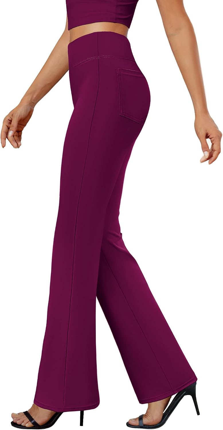 Detalle de DLOODA Women's Bootcut Dress Pants, 80% Polyester