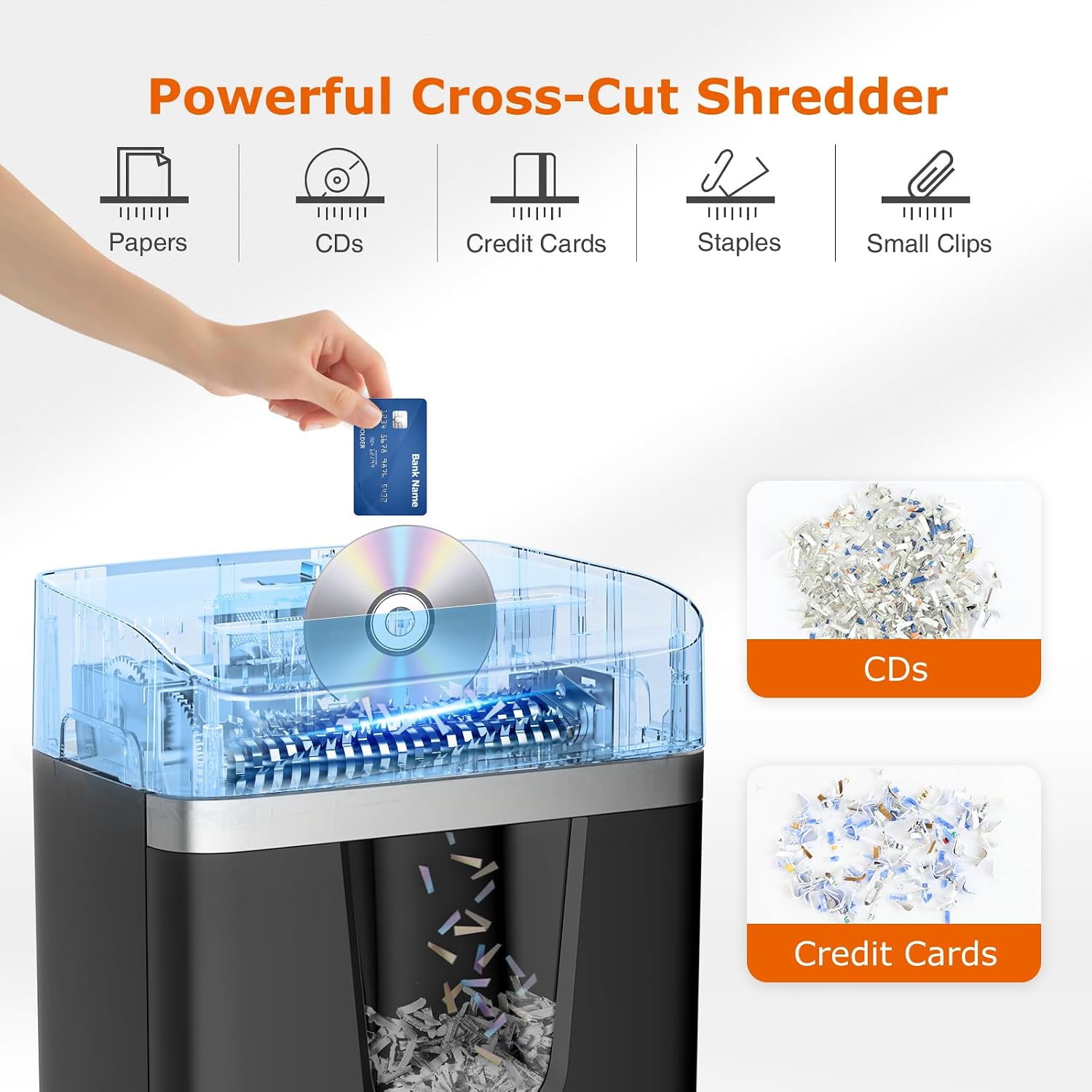 Detalle de Bonsaii 12-Sheet Paper Shredder