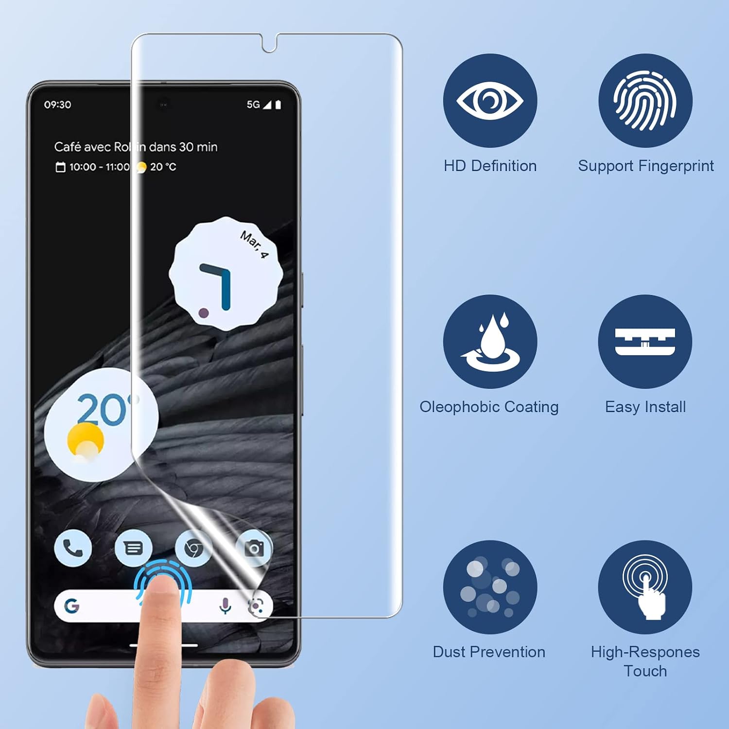 Thumbnail 6 de LK Google Pixel 7 Pro Screen Protector Kit with TPU Film and Lens Protectors