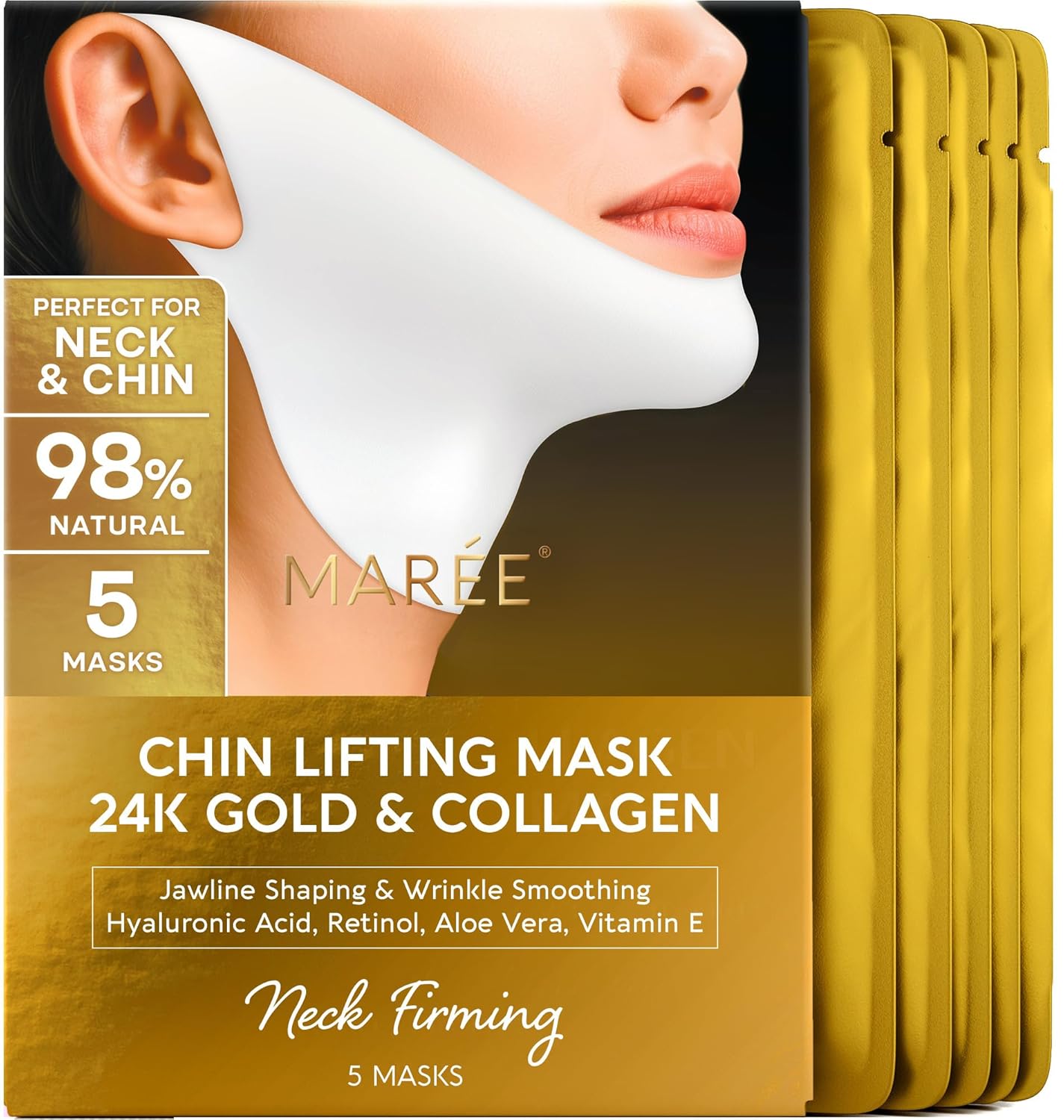 Detalle de MAREE V Line Lifting Mask with 24K Gold ⚙