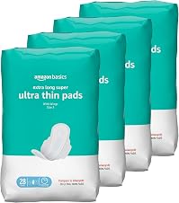 Detalle de Amazon Basics Ultra-Thin Pads Size 3, 112 Count