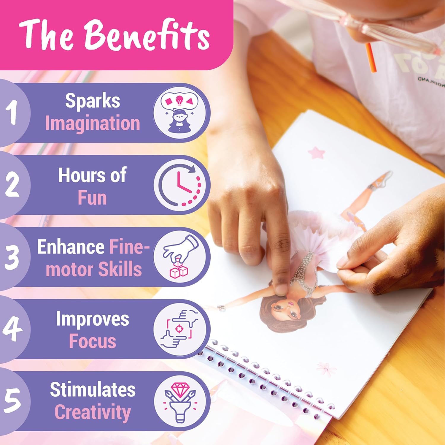 Detalle de BSCOOL Sticker Dress Up Ballet