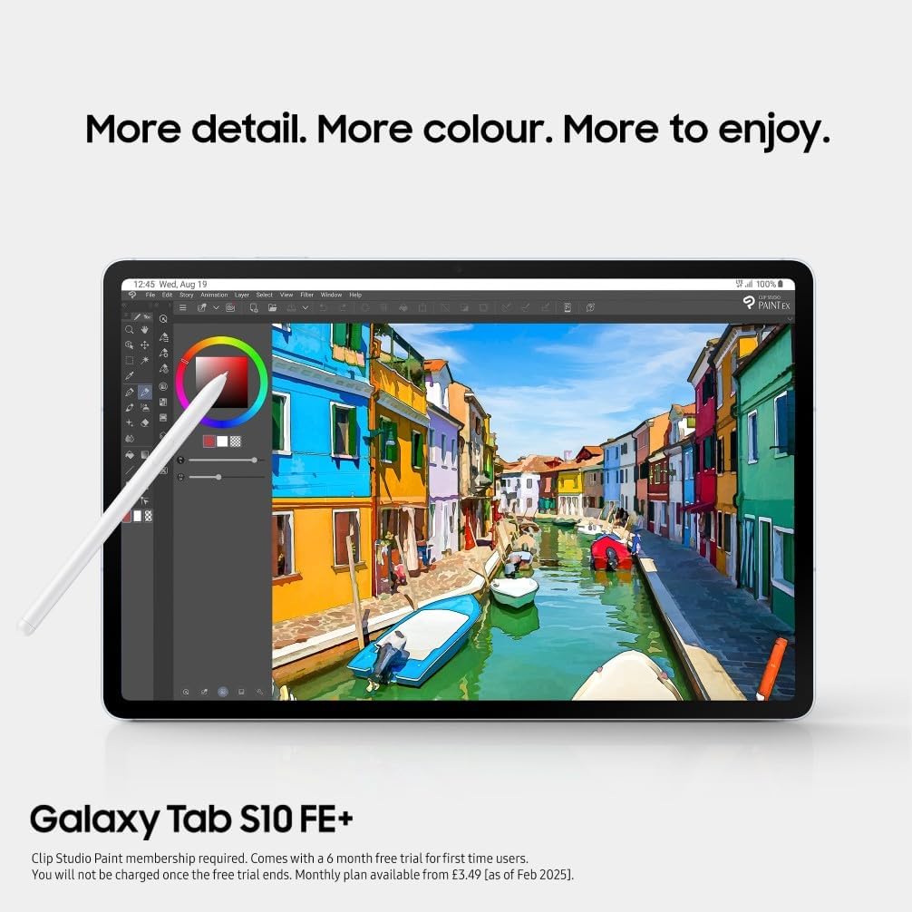 Thumbnail 4 de Samsung Galaxy Tab S10 FE Android Tablet (Wi‑Fi, 256GB, 8GB RAM, 13.1" Display) with S Pen — Silver (UK version)