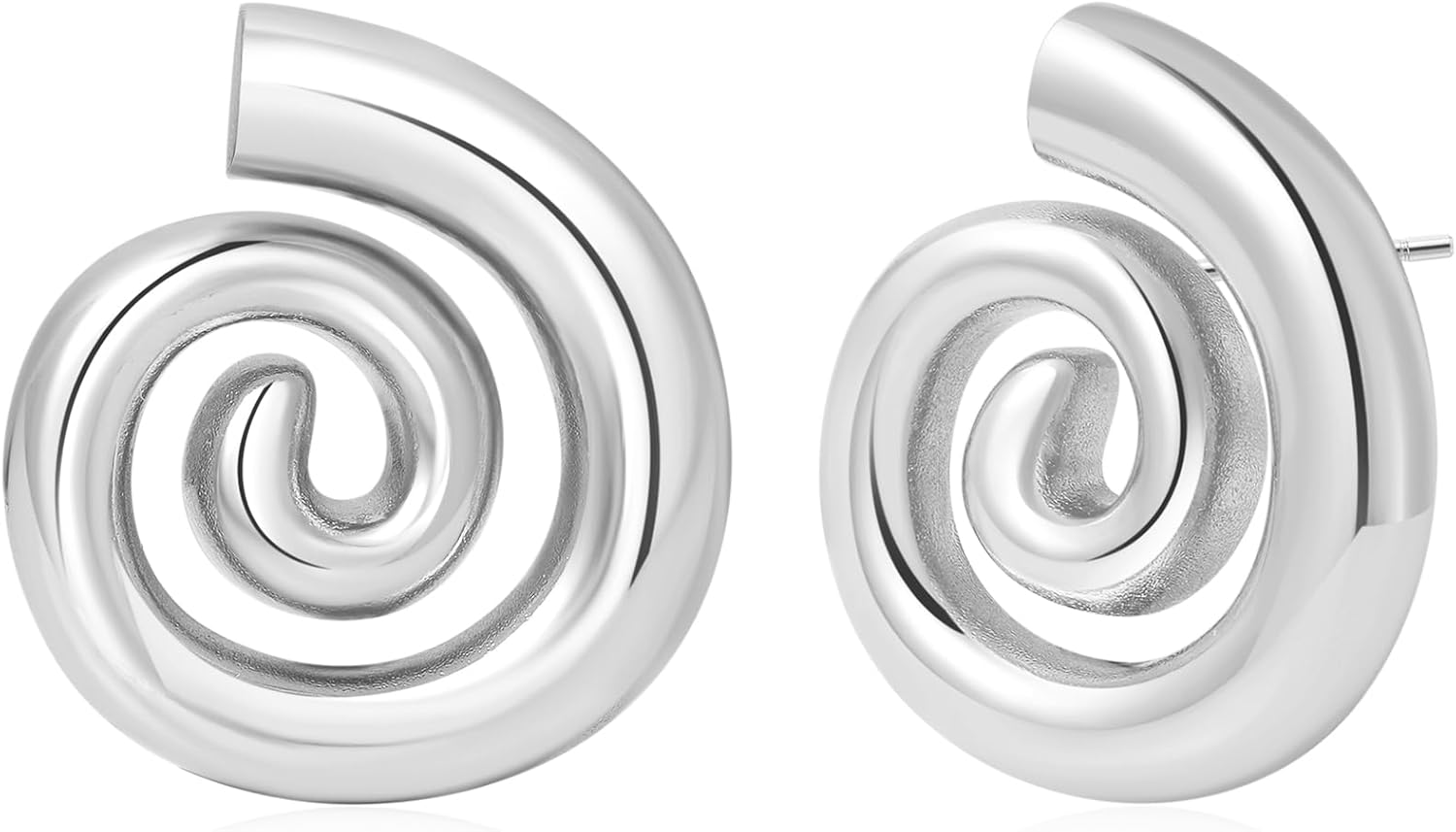 Thumbnail 6 de Senteria Ohrringe Silber 925 Stecker mit 14K Vergoldung – goldene Knoten-Statement Ohrringe für Damen