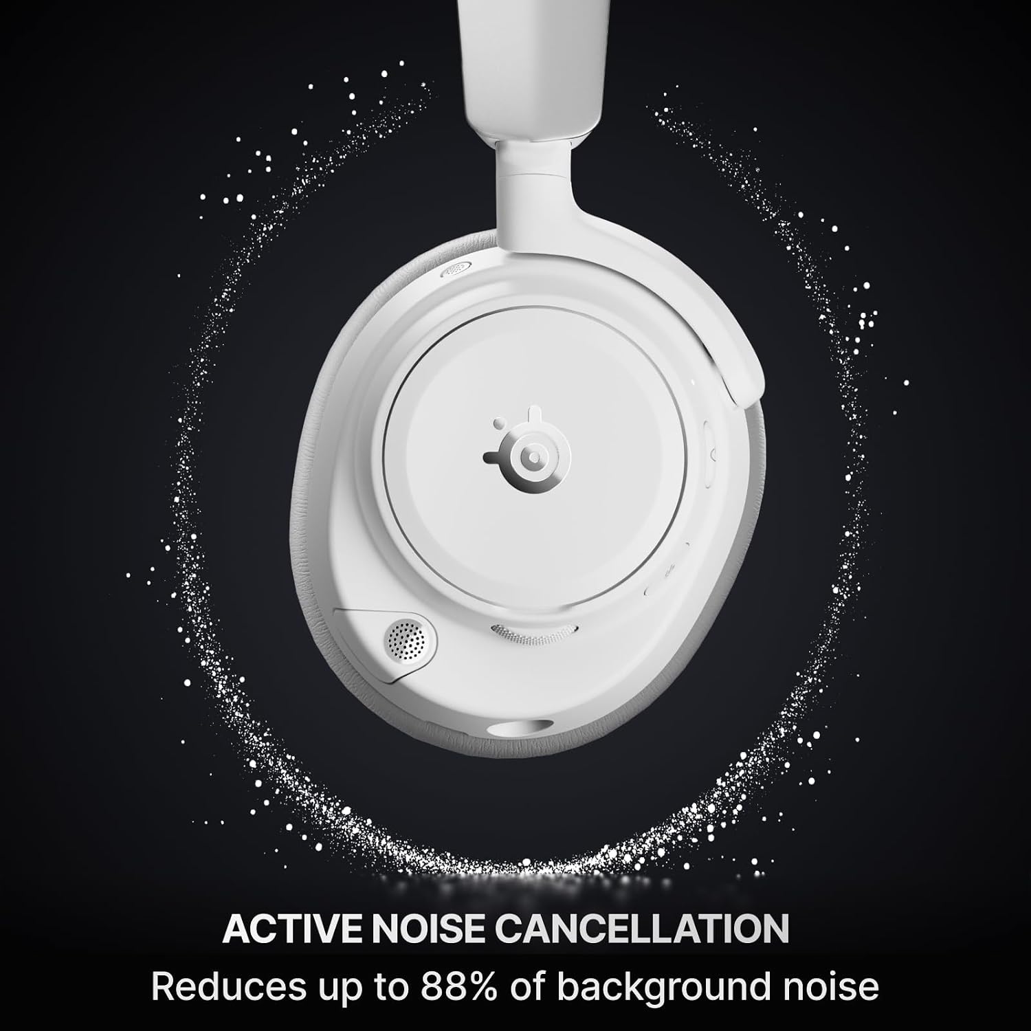 Detalle 1 de SteelSeries Arctis Nova Pro Omni Wireless Gaming Headset, White, Hi-Res Audio and ANC