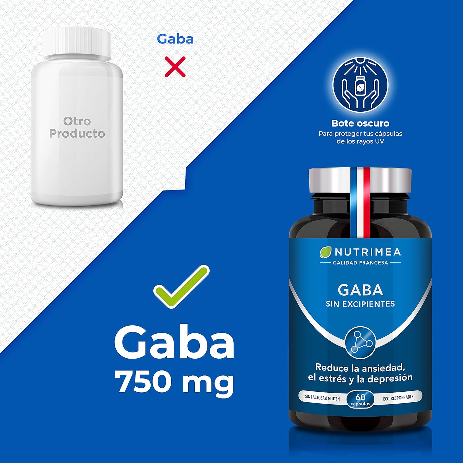Thumbnail 2 de Gaba 750mg🌿 - Relajante Natural en Cápsulas Veganas (Francia)