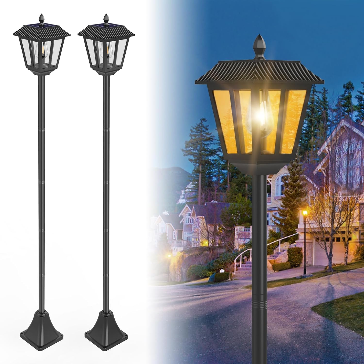 Detalle de Artrastar LED Faroles Solares 180 cm