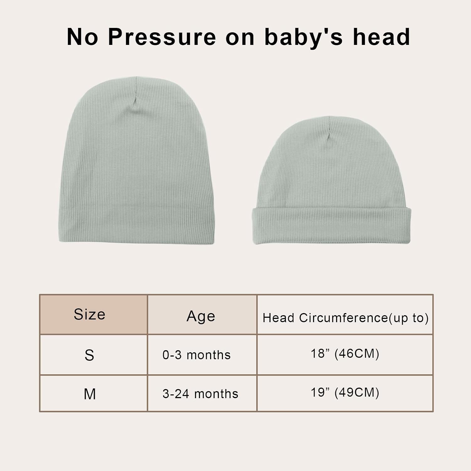 Detalle 1 de DRESHOW Newborn Baby Hat 0–24 Months