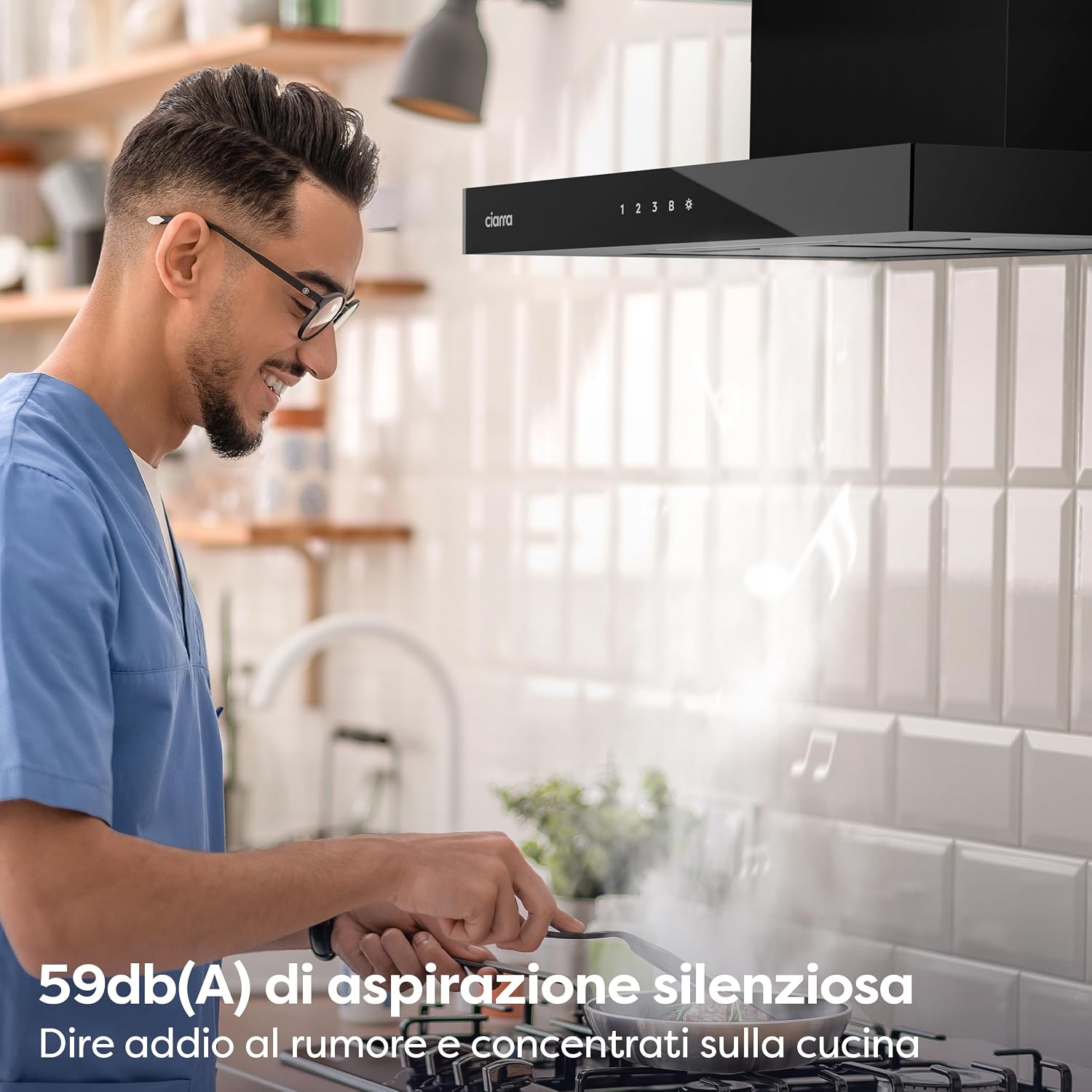 Detalle 2 de CIARRA CBCB6102 cappa aspirante 60 cm Classe A+++