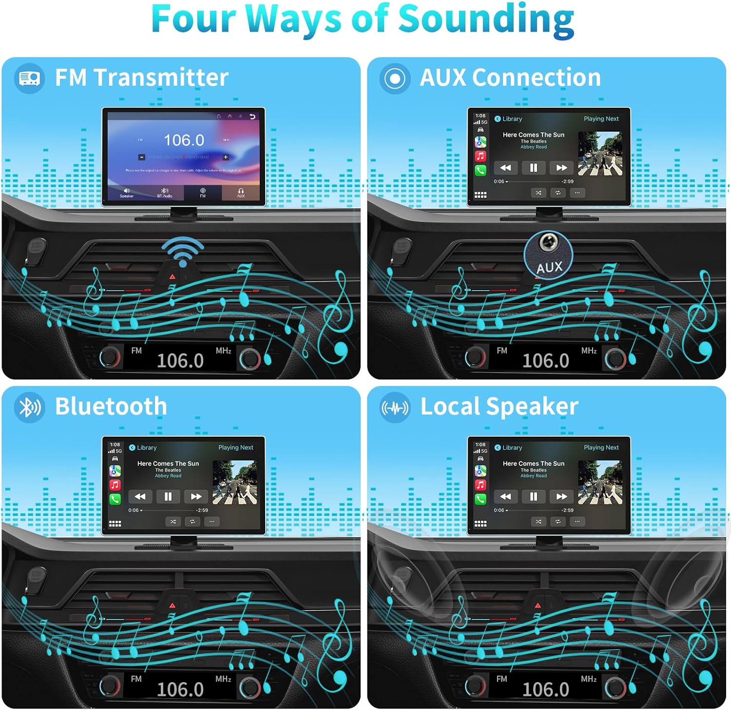 Thumbnail 4 de Madoec Portable Apple Carplay Screen 9"