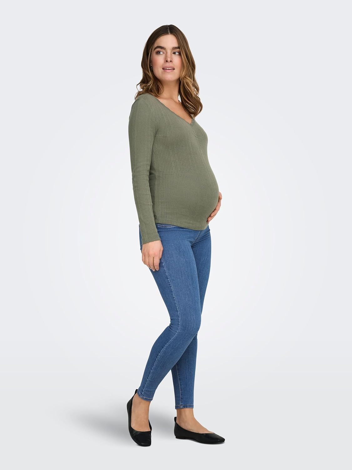 Thumbnail 4 de ONLY Maternity Olmrain Life Reg Skinny Jegging Jeans Donna con fascia in cotone elasticizzata