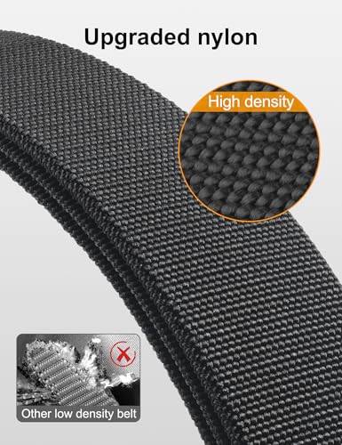 Detalle de JUKMO Quick Release Tactical Belt – 1.5" Nylon Web Hiking Belt