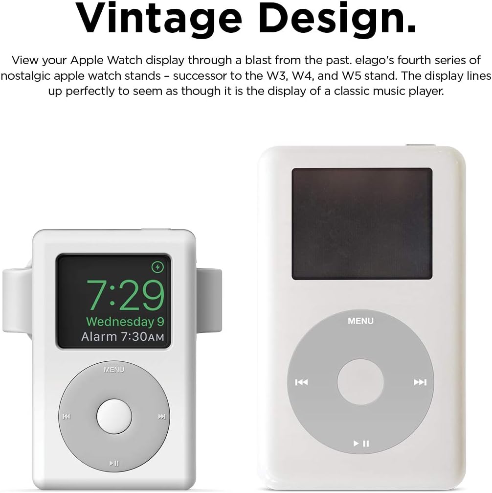 Thumbnail 1 de elago W6 Stand for Apple Watch: Vintage Design, Modern Convenience