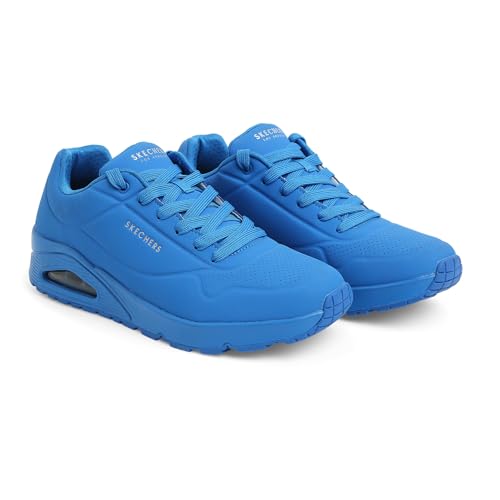 Thumbnail 2 de Skechers Men's Uno Stand on Air Sneaker – Blue Durabuck Mesh, 11 UK