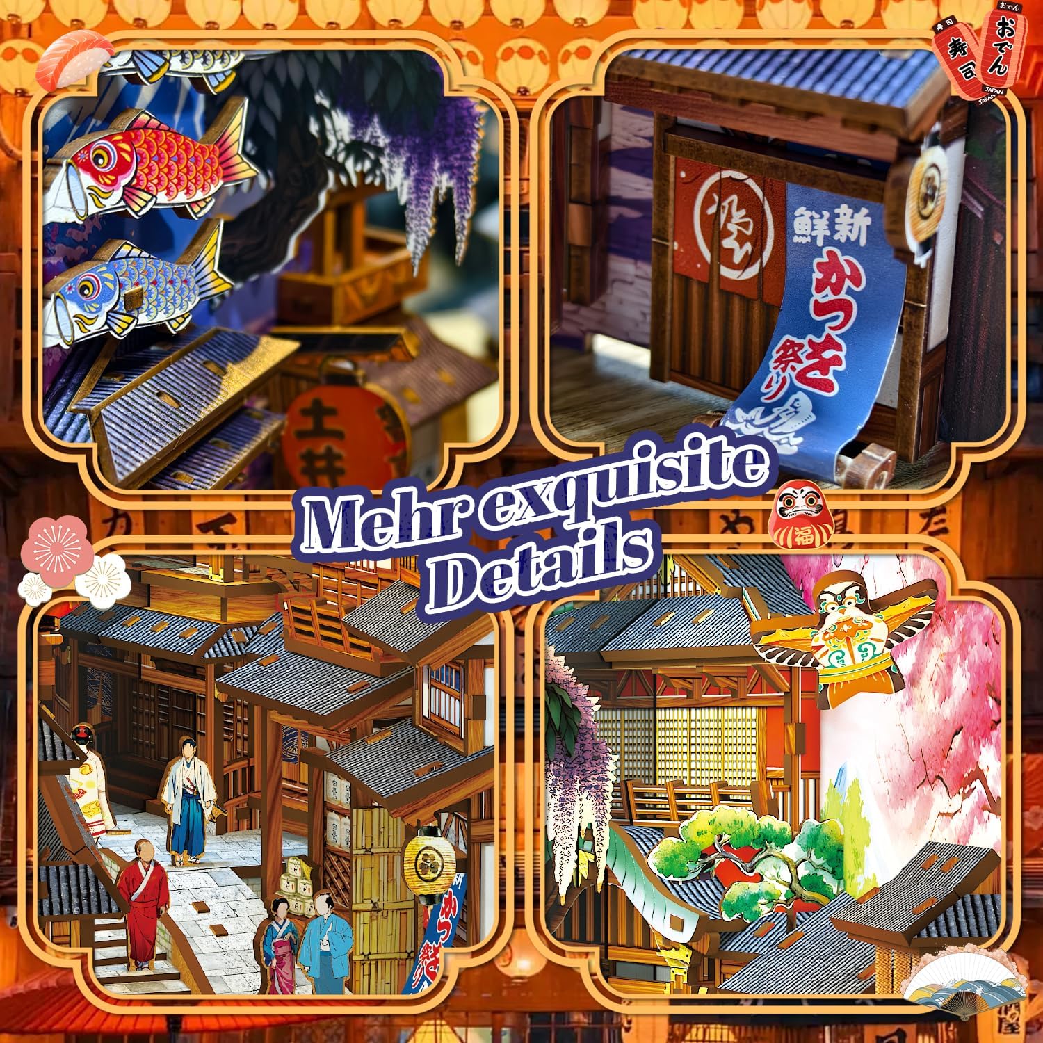 Thumbnail 2 de Book Nook Japan Sakura Straße – 293 Teile