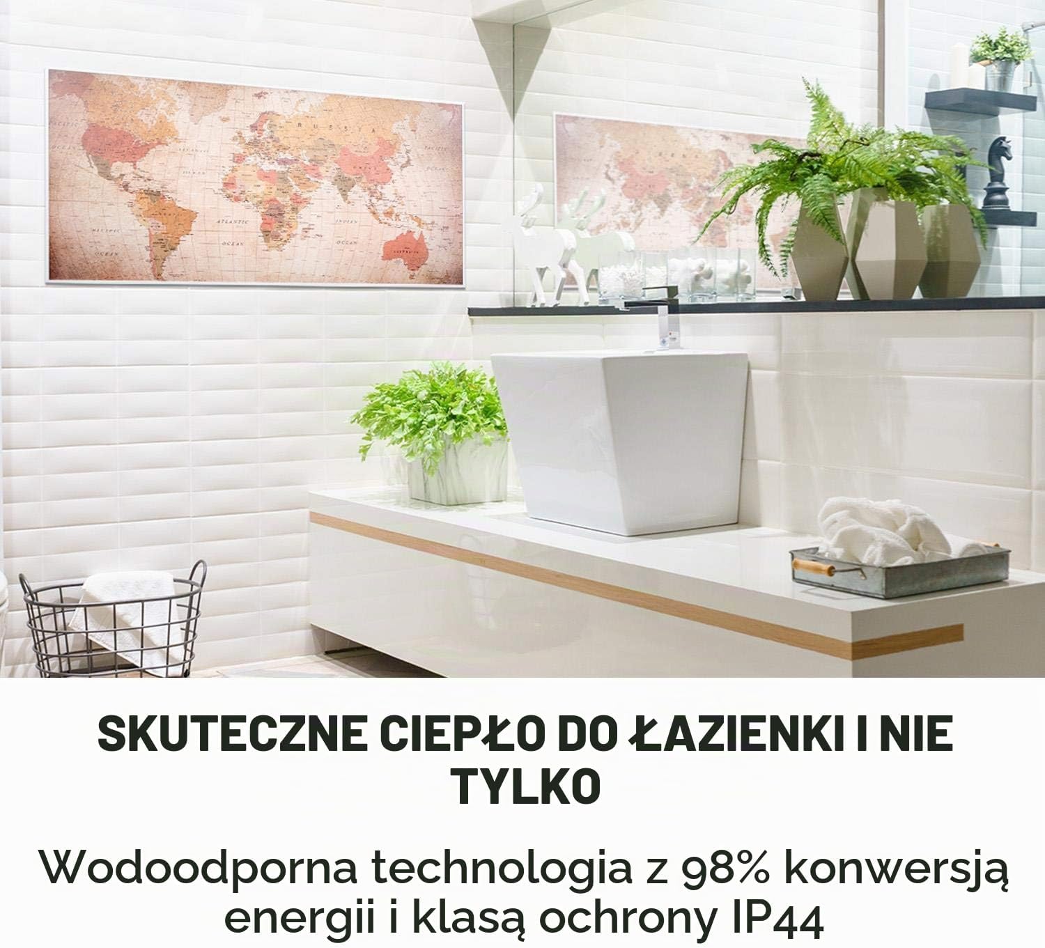 Detalle 2 de Klarstein Wonderwall Air Art Smart – panel grzewczy na podczerwień 120 × 60 cm, IP44