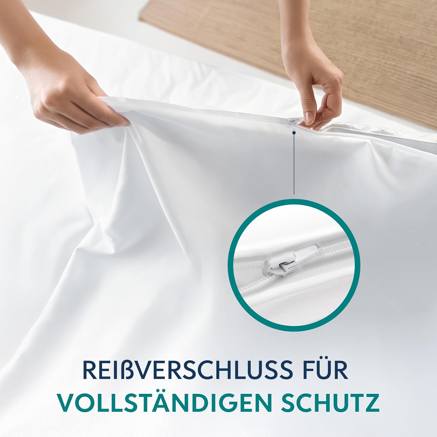 Thumbnail 4 de Dreamzie Milbenbezug Bettdecke 135x200 cm