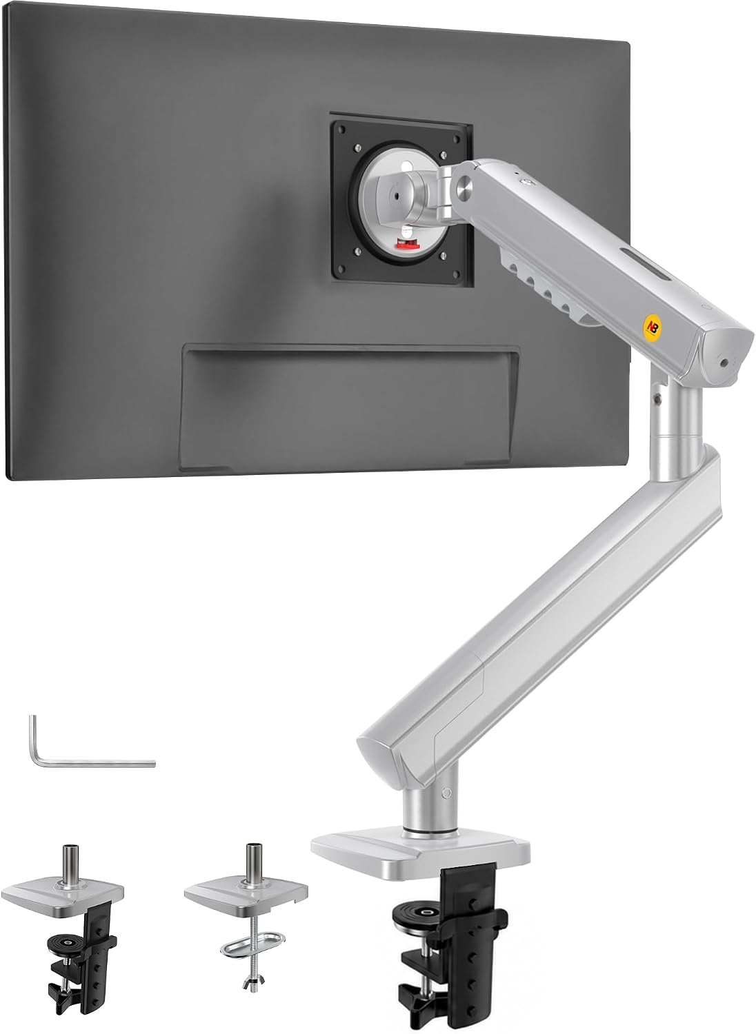 Thumbnail 6 de NB Ergonomic Monitor Arm for 17–32 inch Displays (Up to 9 kg) with Mechanical Spring – VESA 75/100 mm, Black